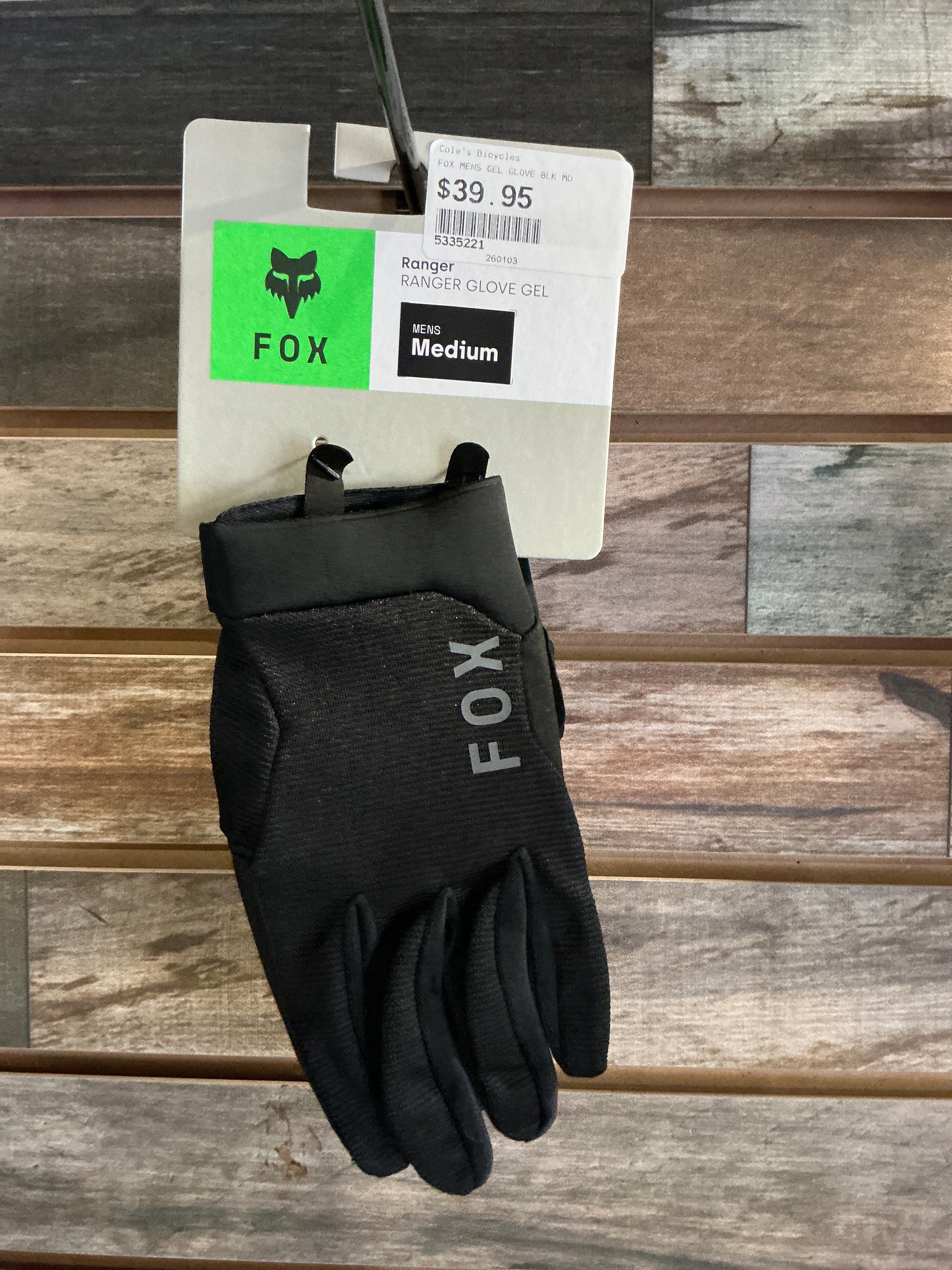 FOX RANGER GLOVE GEL MENS MEDIUM