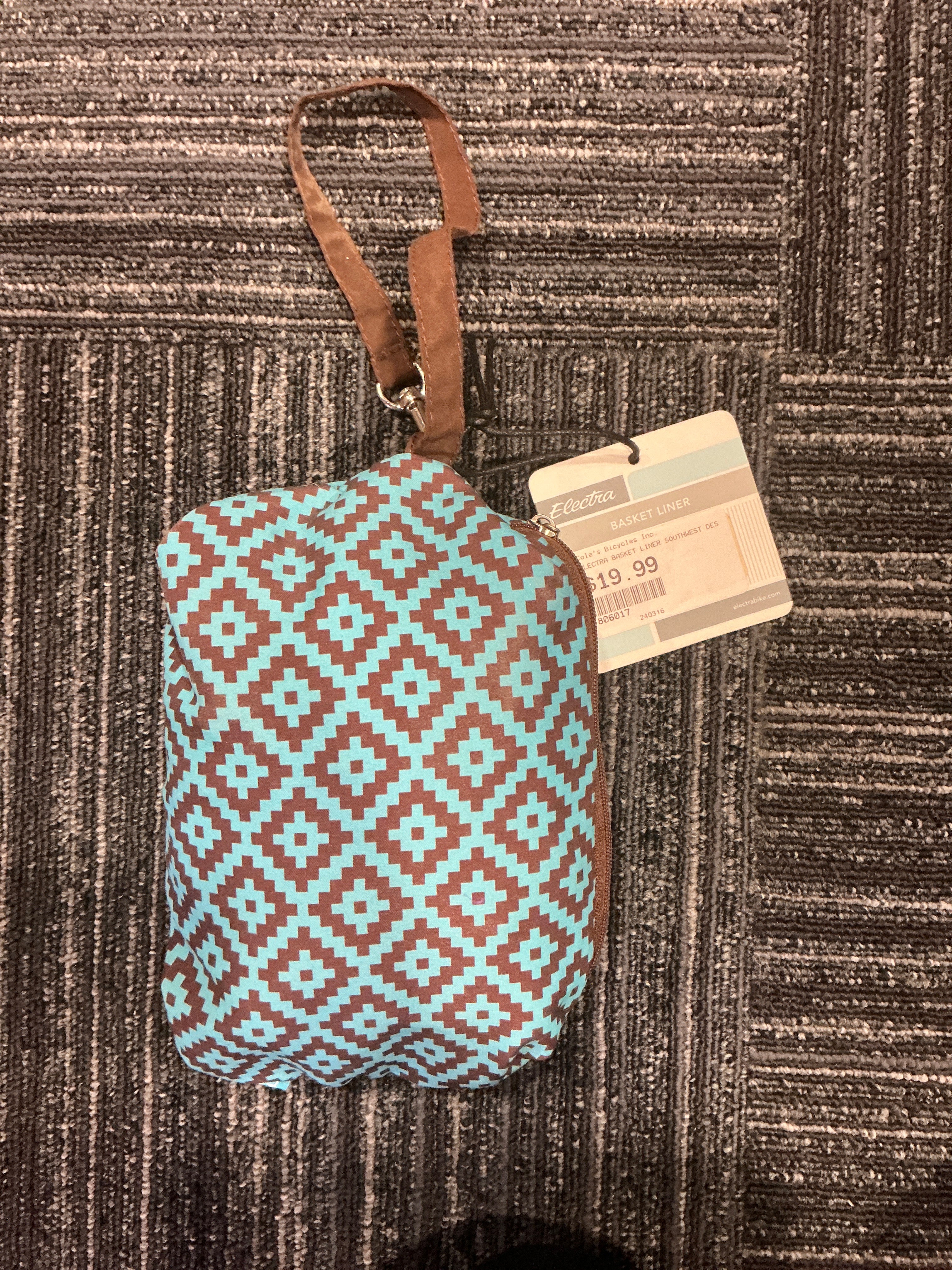 ELECTRA BASKET LINER SOUTHWEST DESIGN BLUE