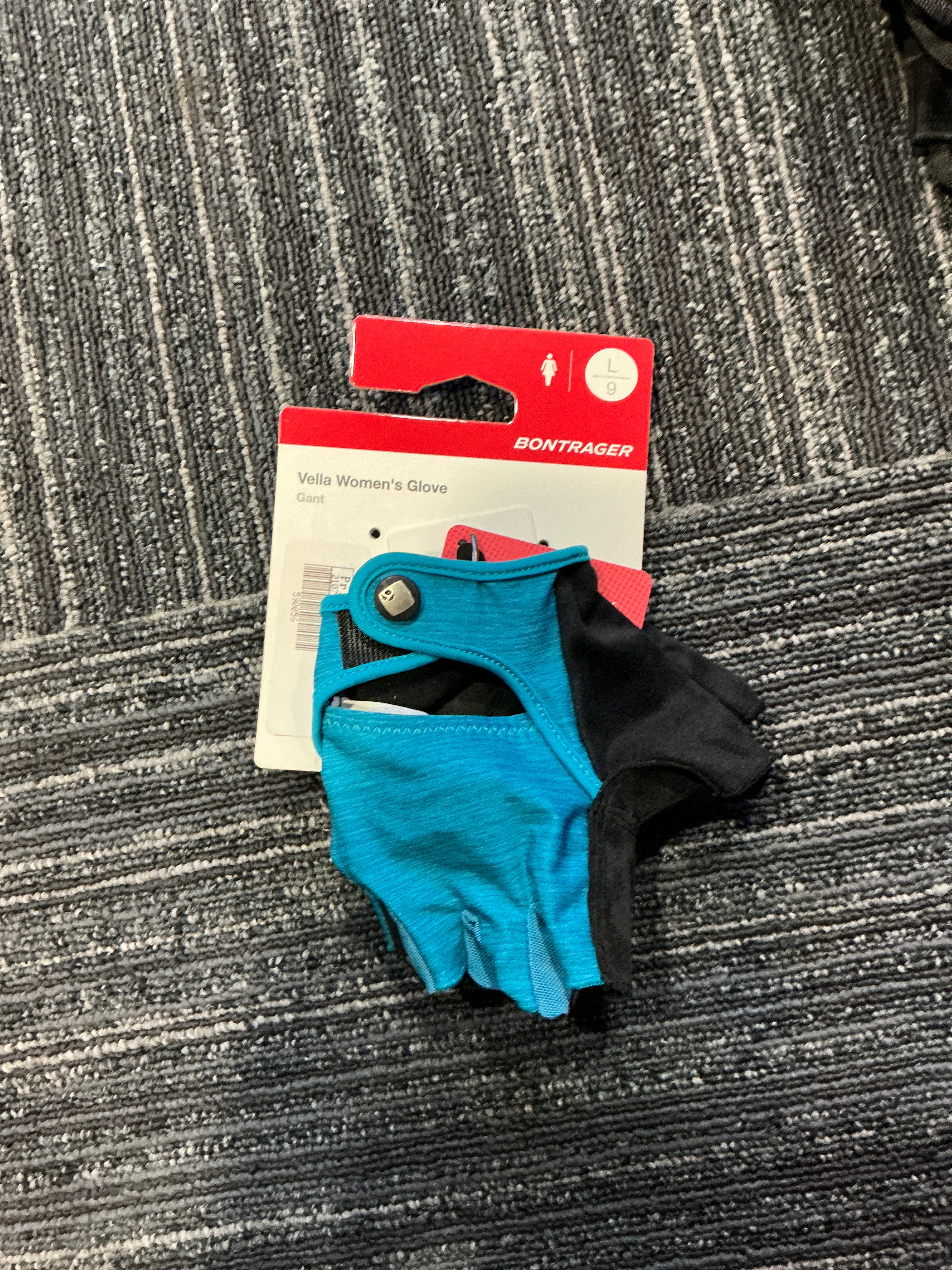 VELLA WOMENS TEAL SMALL CYCLING GLOVES