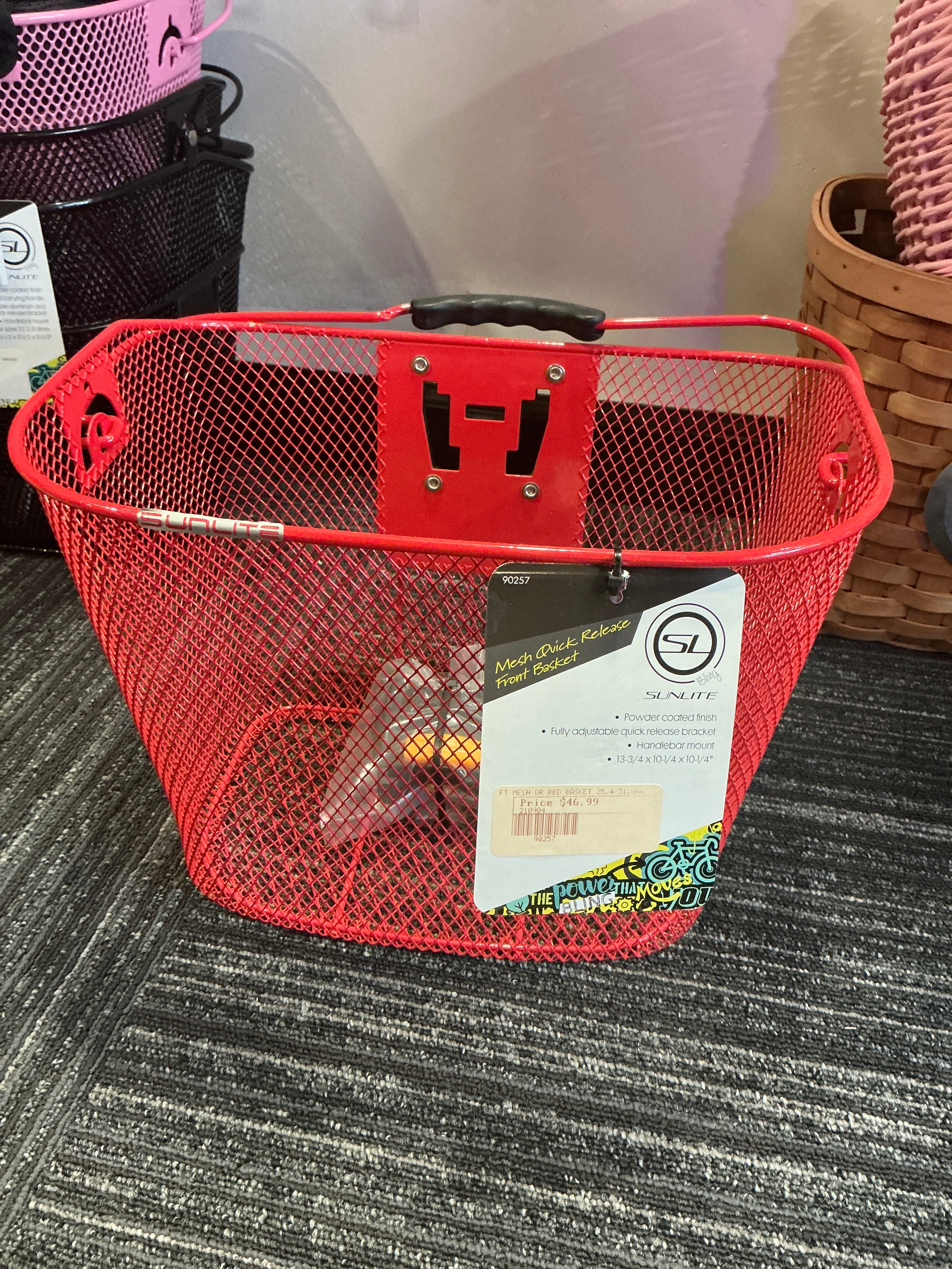 FT MESH QR RED BASKET 25.4/31.8MM