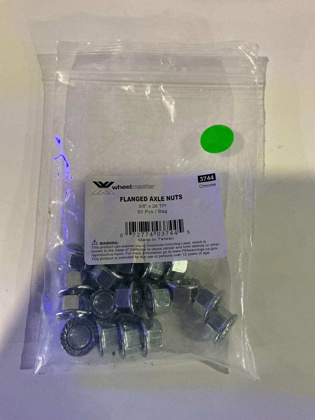 WHEEL MASTER 3/8X26TPI NUT