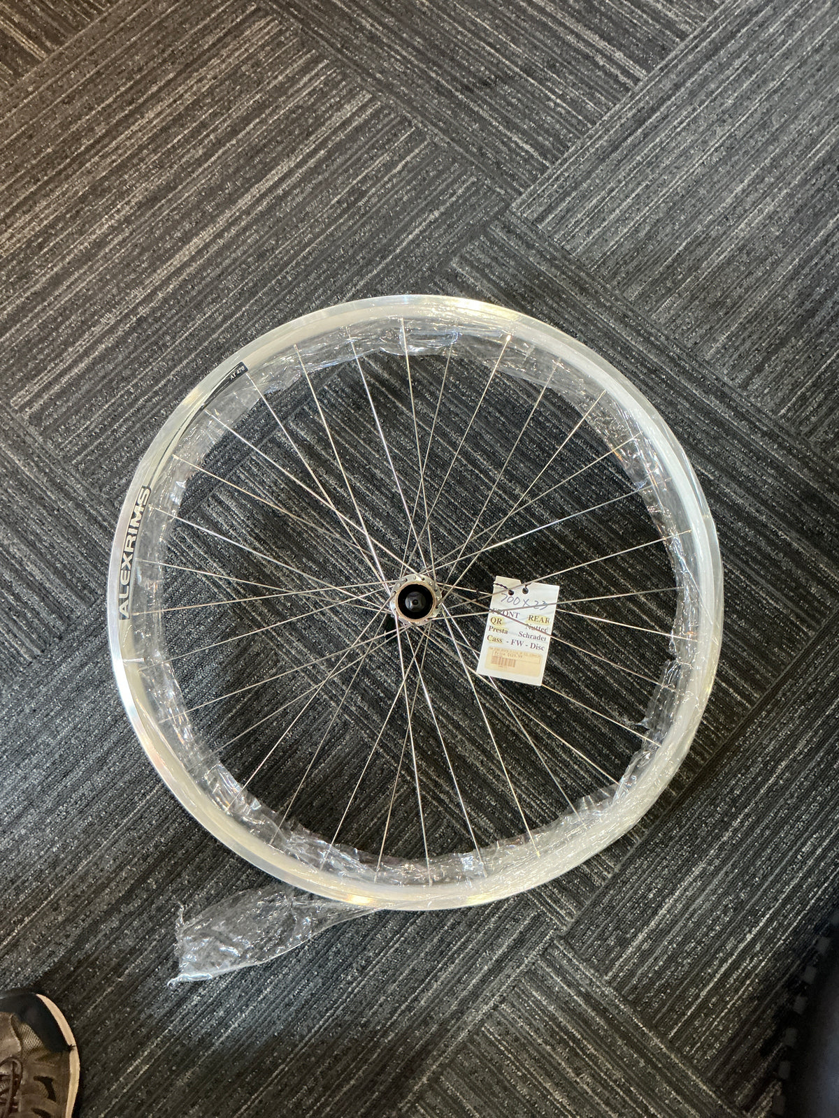 Alexrims 700 x 23c Rear, Freehub, Quick Release, Double Wall, Presta Valve Rim