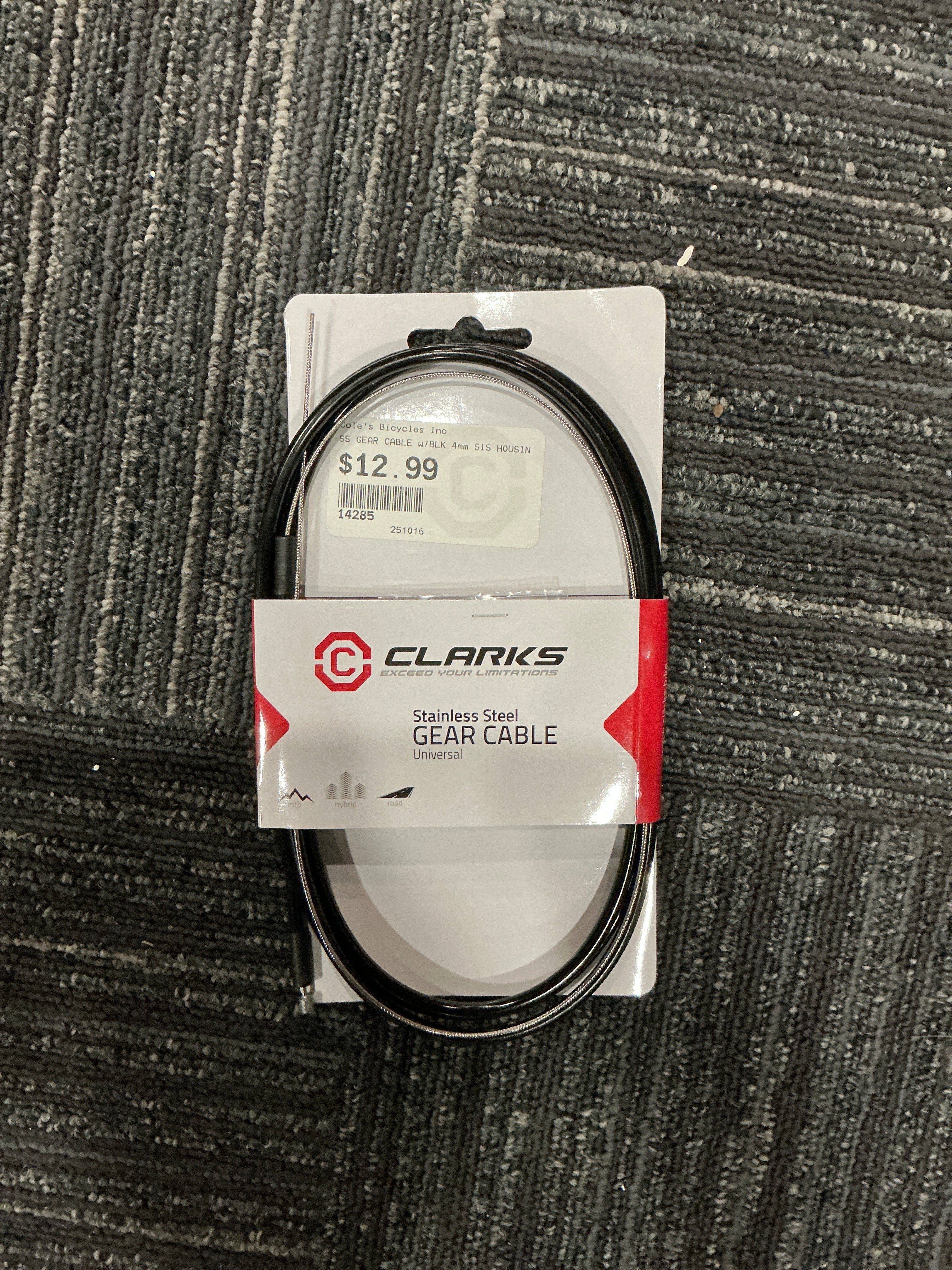 CLARKS STAINLESS STEEL GEAR CABLE
