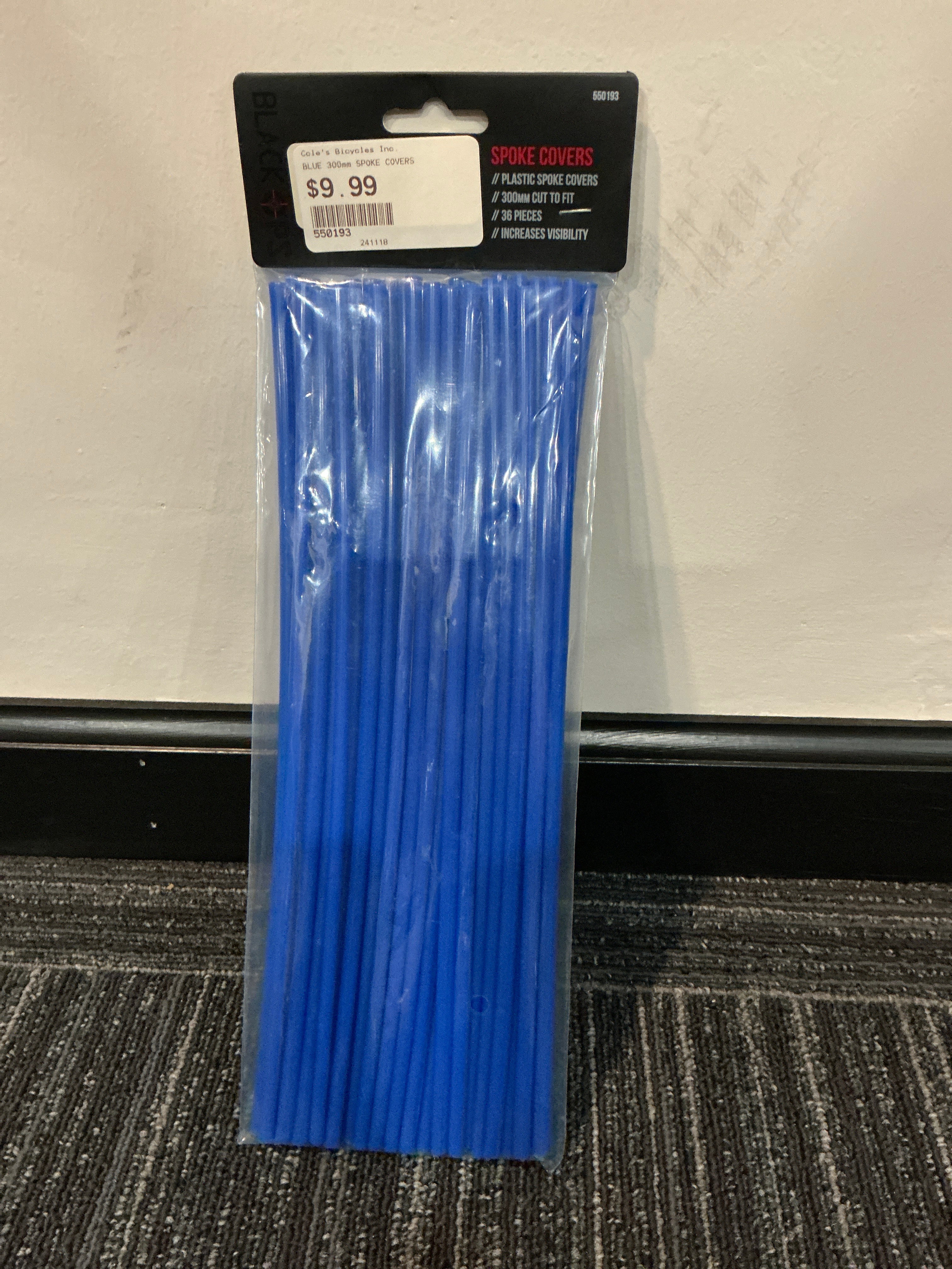 Black OPS 300mm BLUE spoke covers