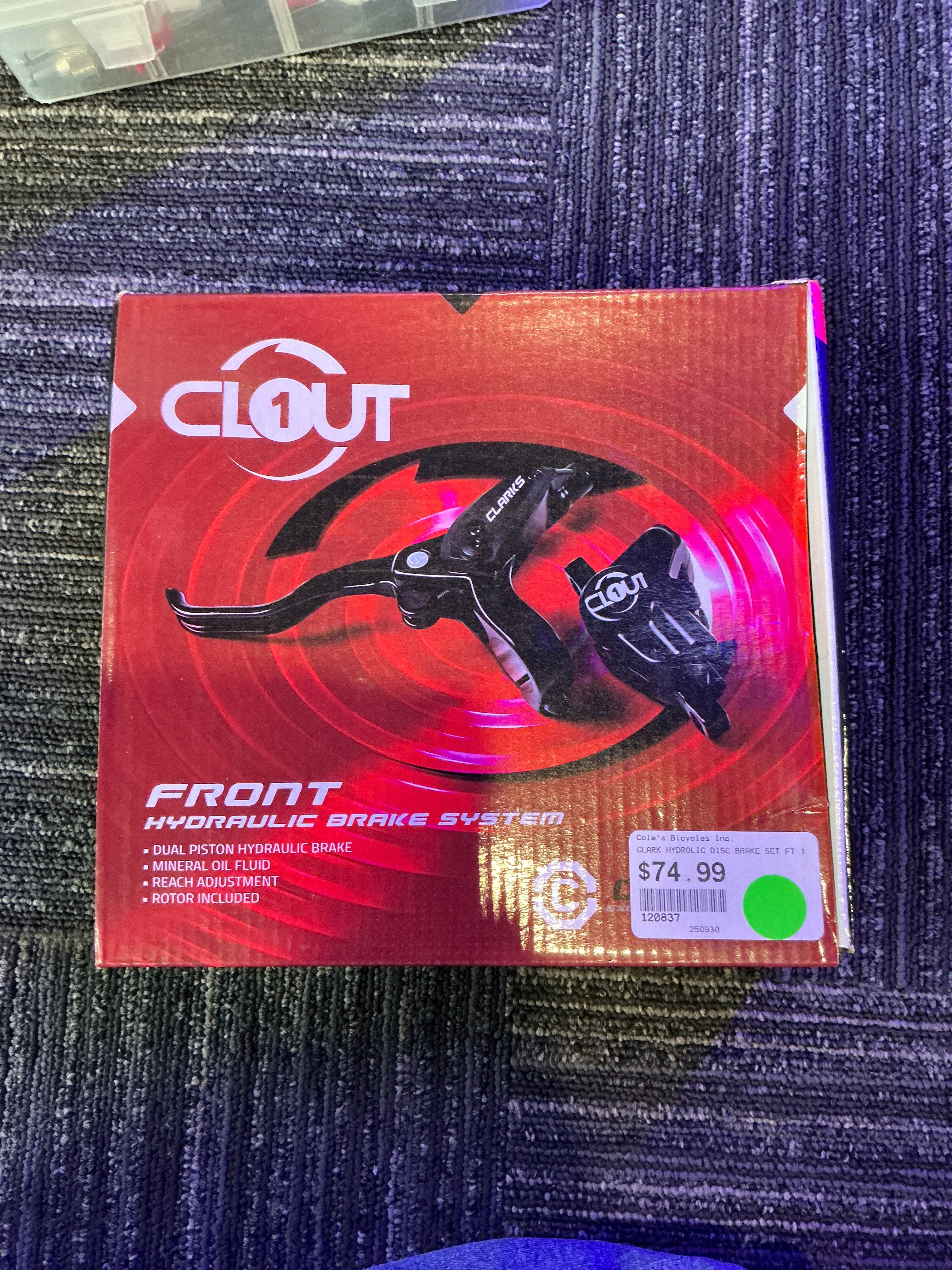 CLOUT FRONT HYDRAULIC BRAKE SYSTEM