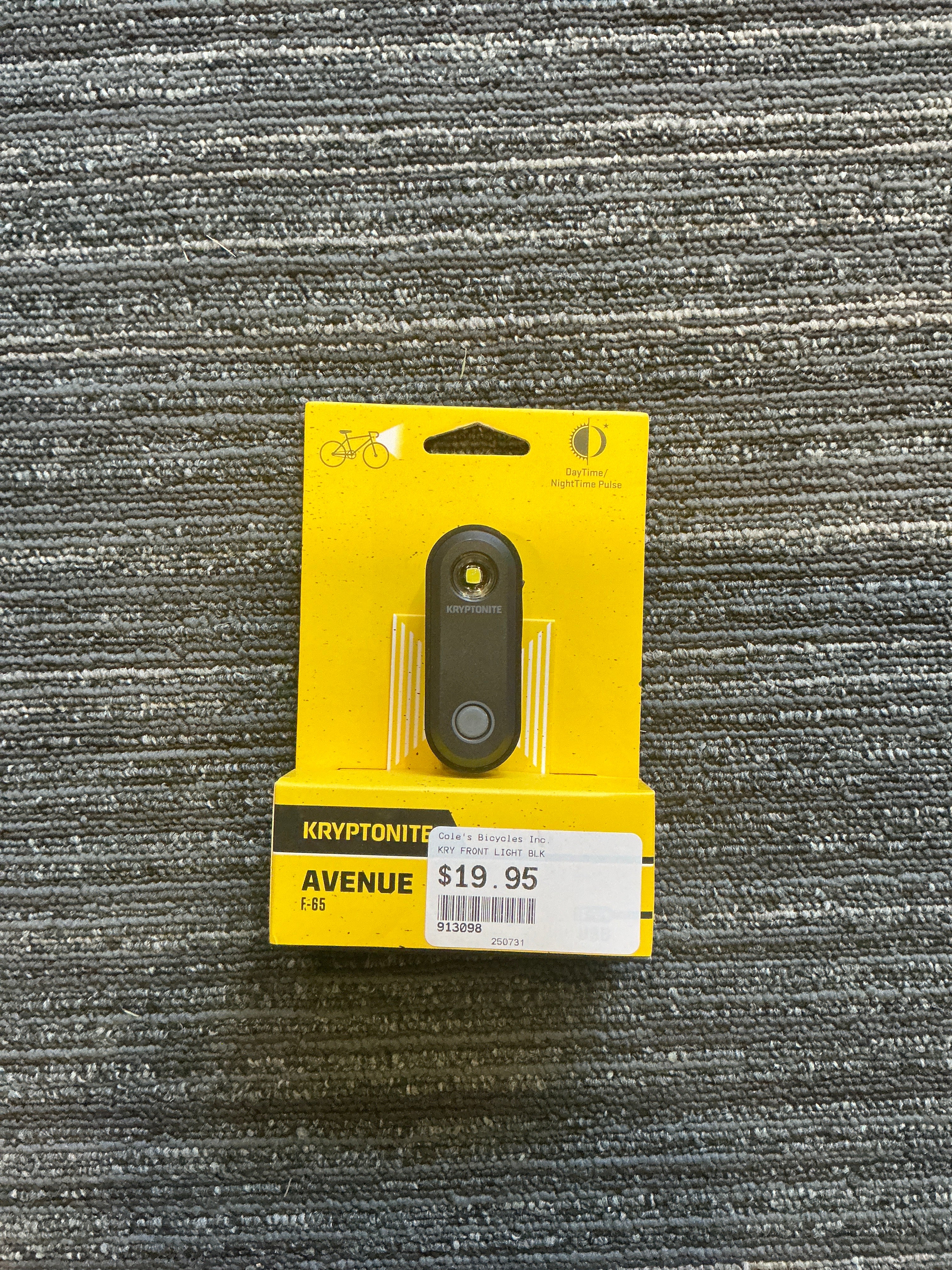 KRYPTONITE FRONT LIGHT BLACK