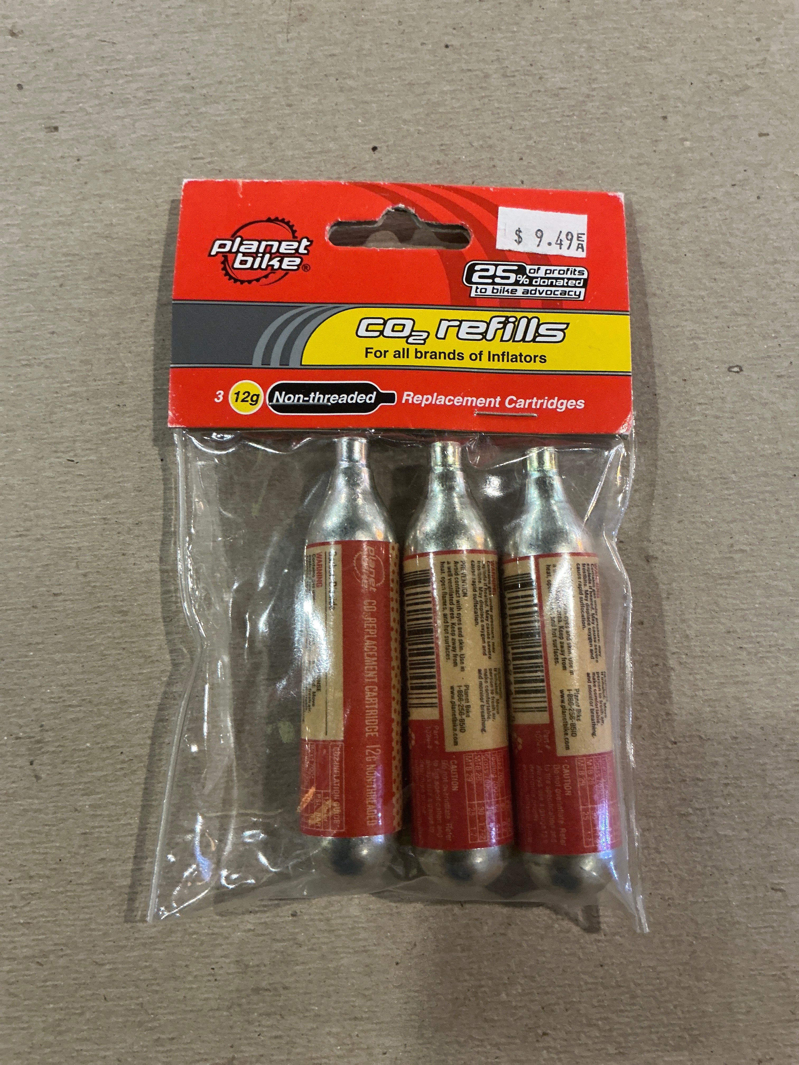 CO2 Refills - Planet Bike 3pk