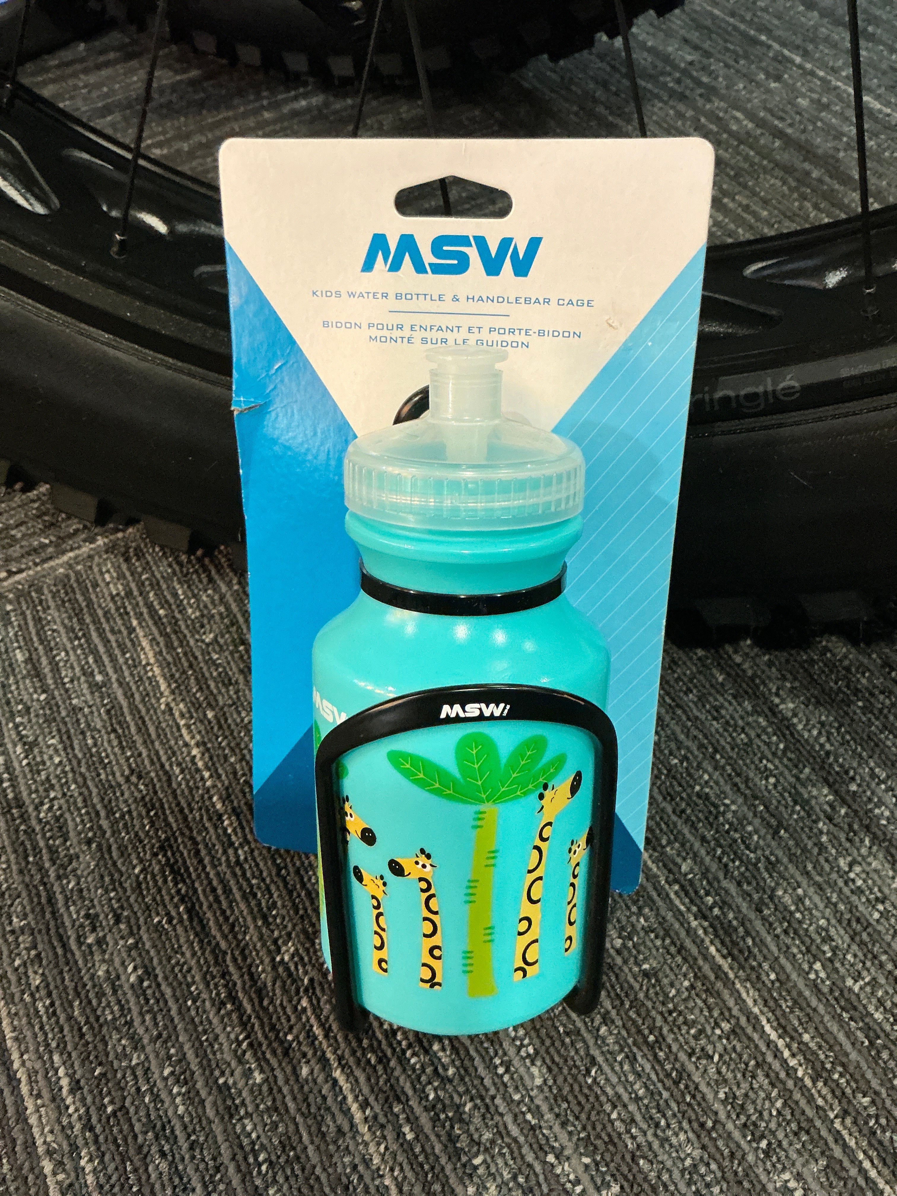 Kids Handlebar Bottle Cage w/Bottle