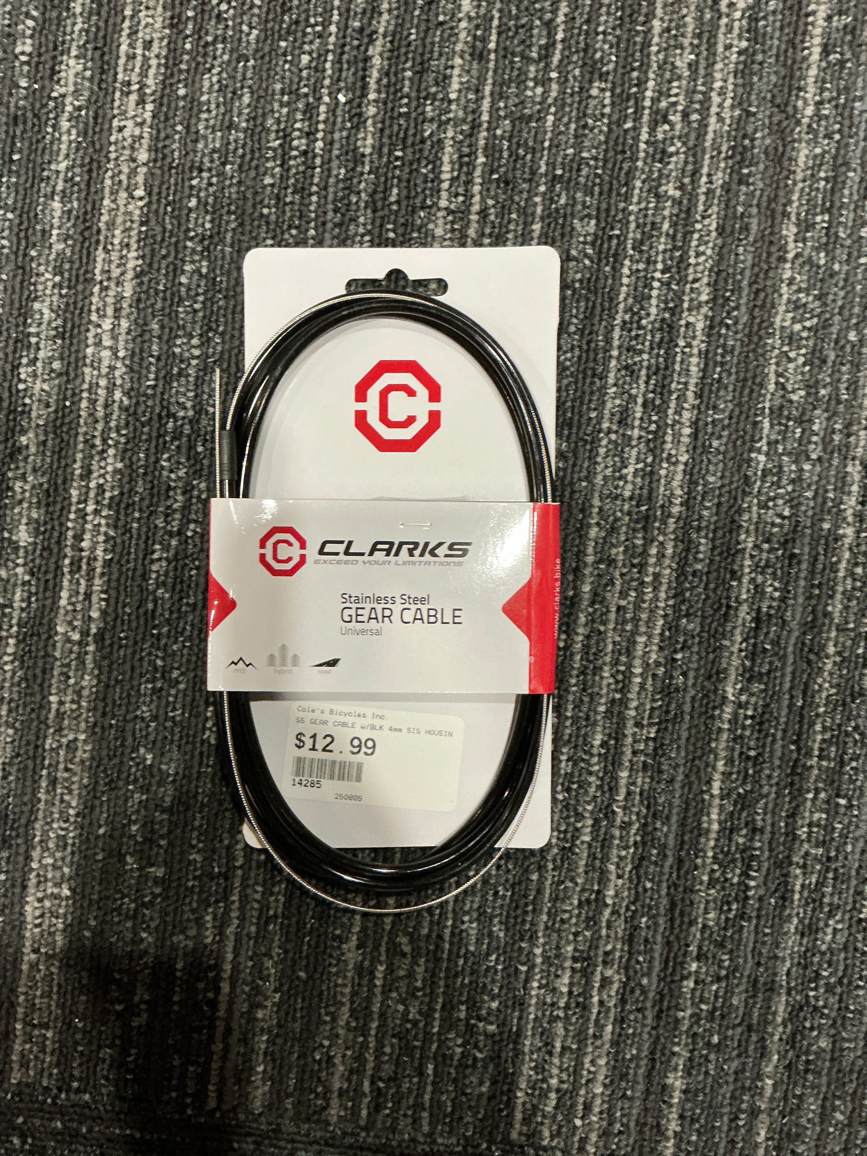 CLARKS STAINLESS STEEL GEAR CABLE