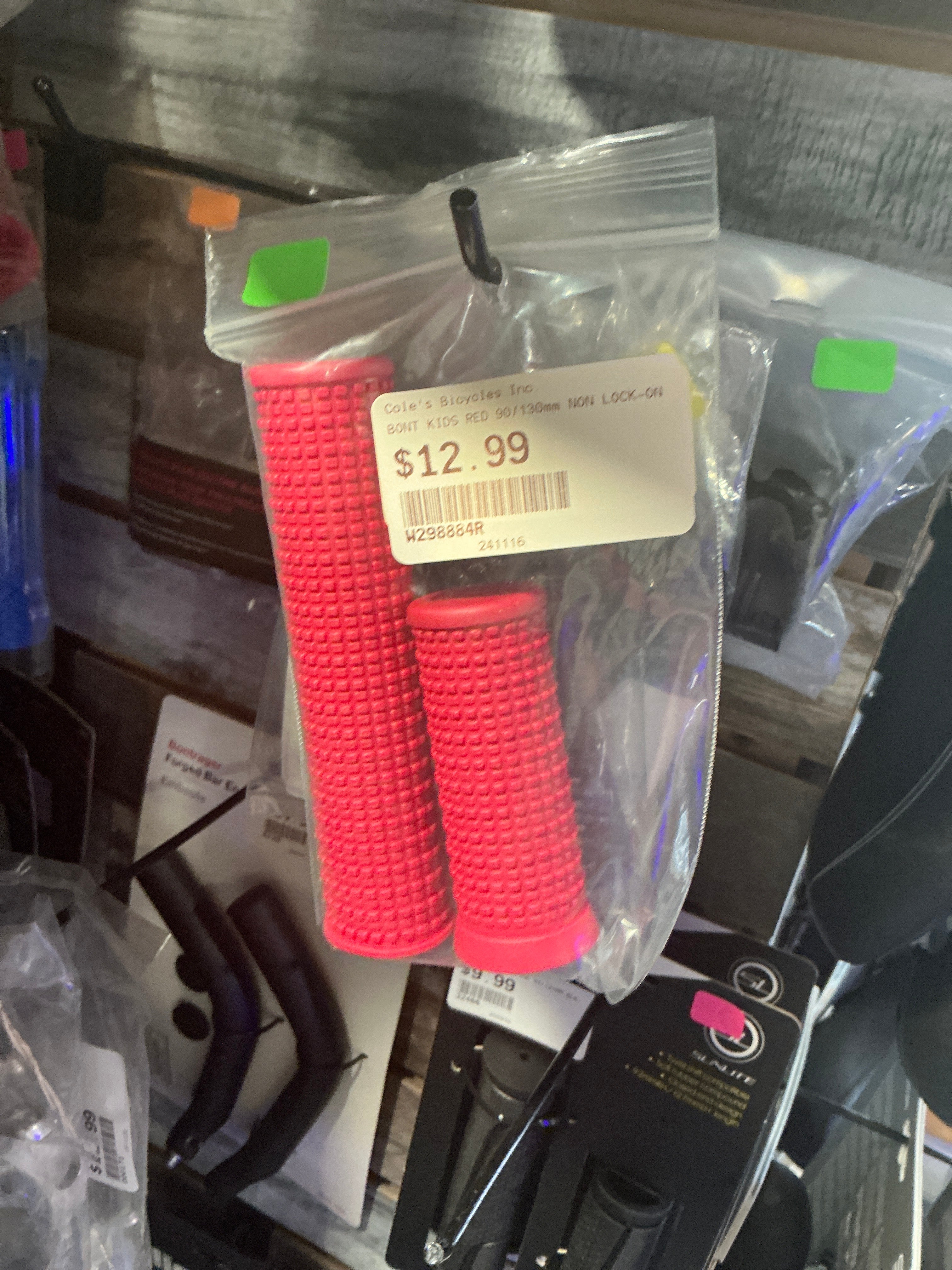BONT KIDS RED 90/130MM NON LOCK ON GRIP