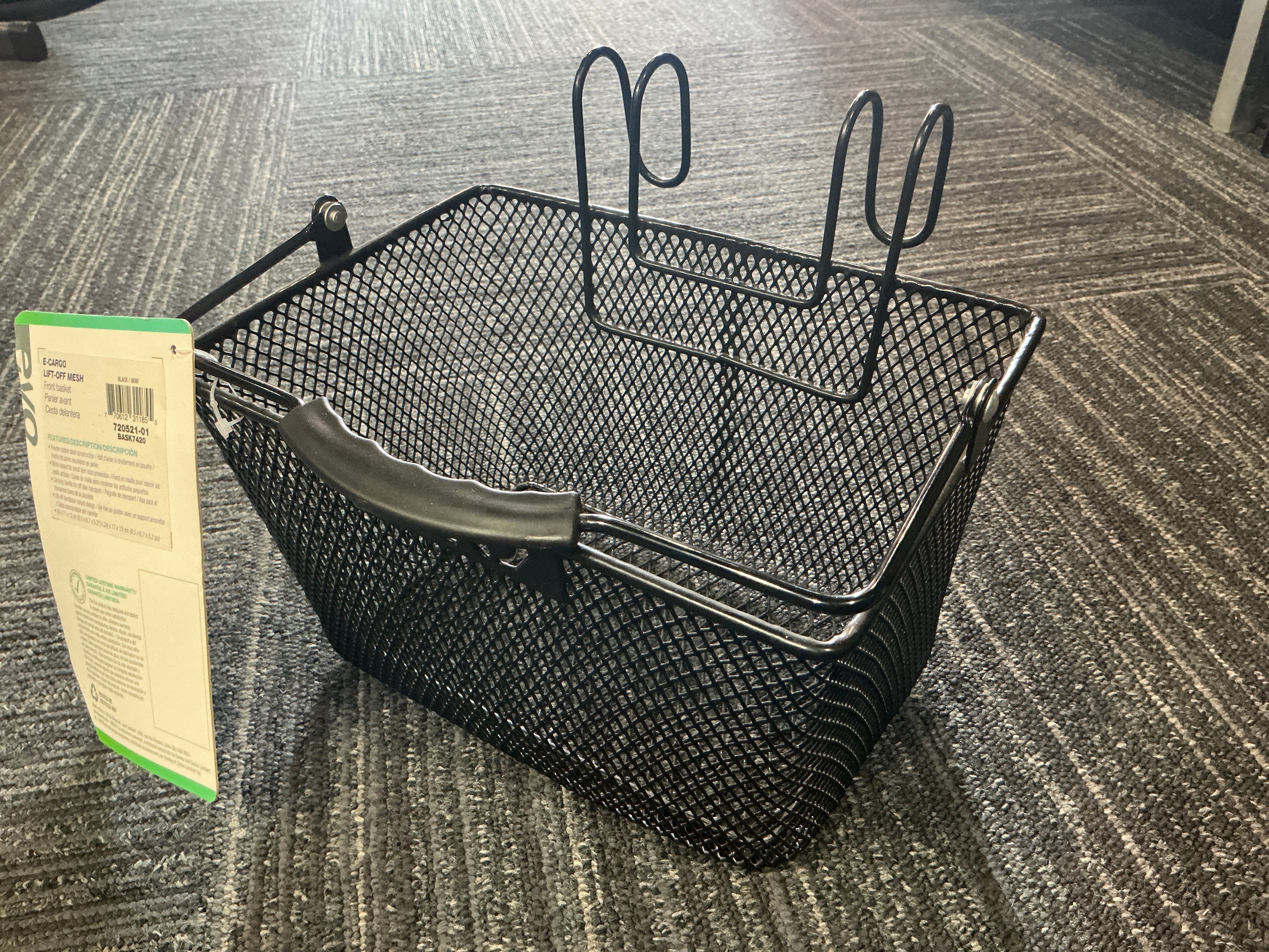 Metallic Basket for Front Handlebars