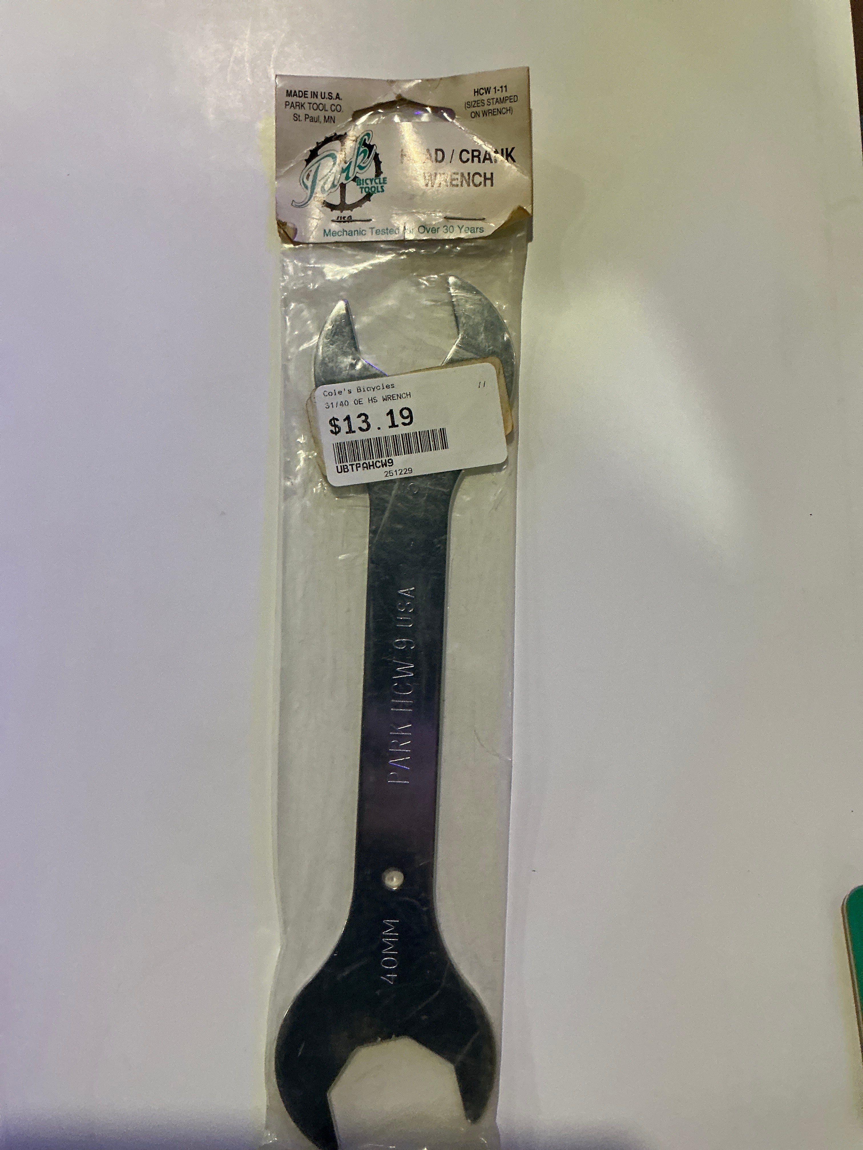PARK TOOLS HS WRENCH