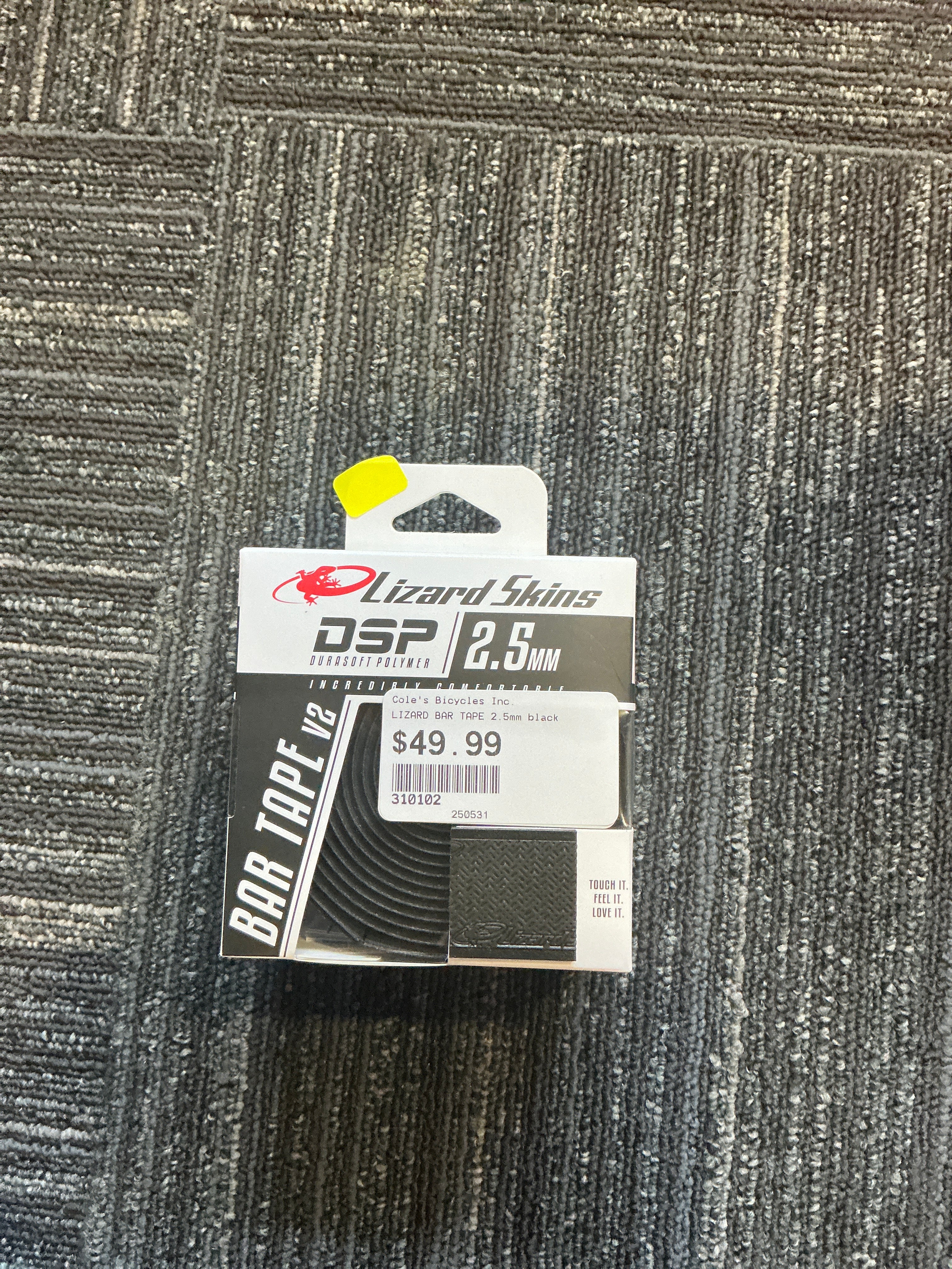 LIZARDSKINS  BAR TAPE 2.5 MM BLACK