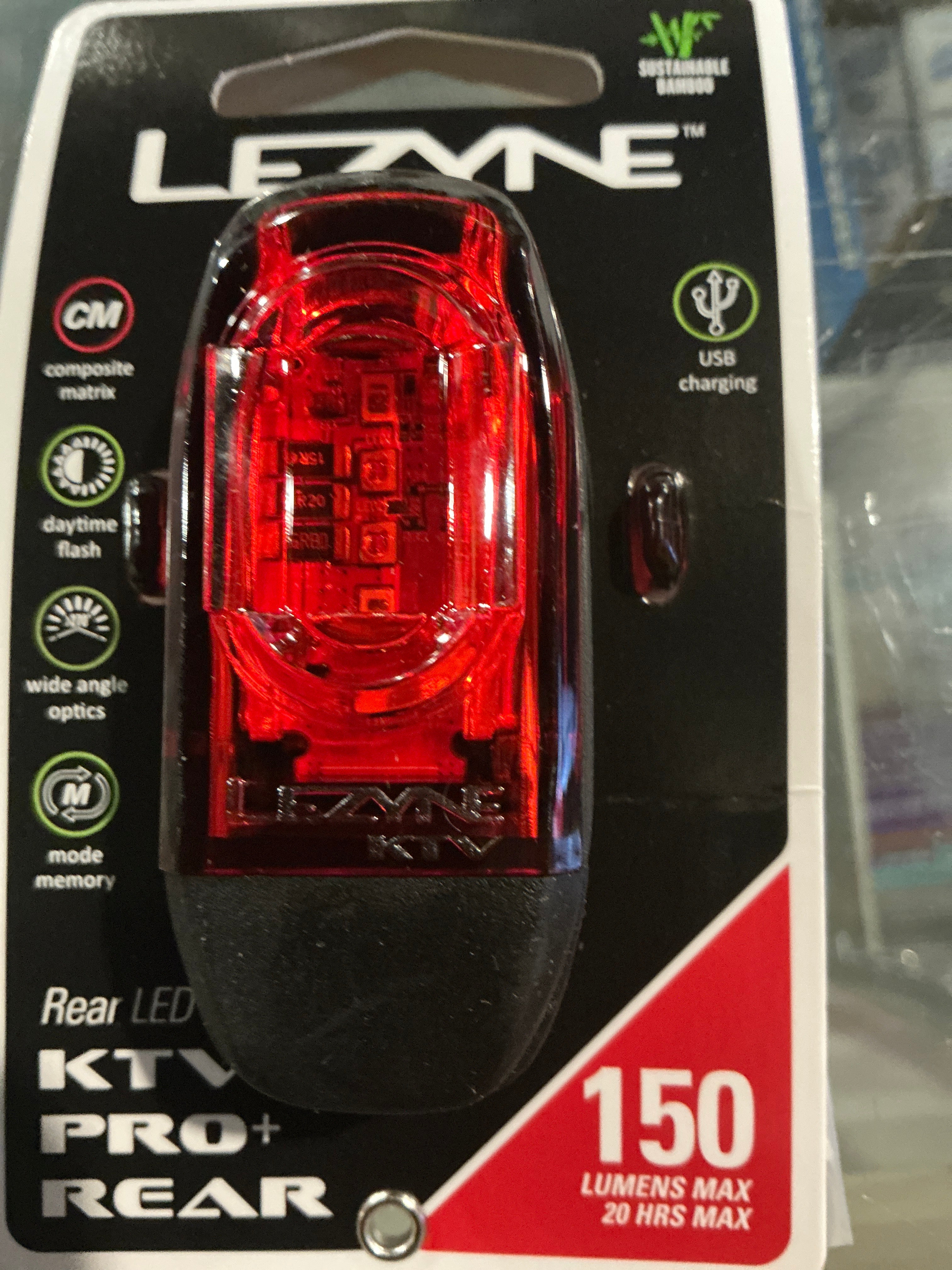 LEZYNE 150 LUMENS REAR LIGHT