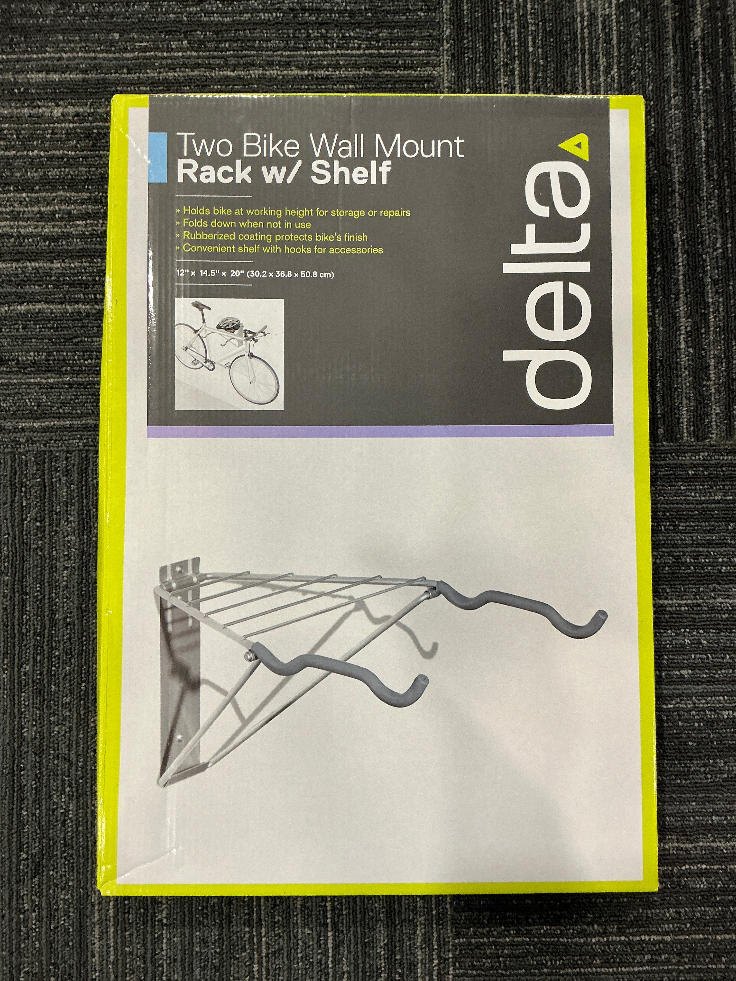 RS5103 TWO BIKE MOUNT RACK W/SHELF