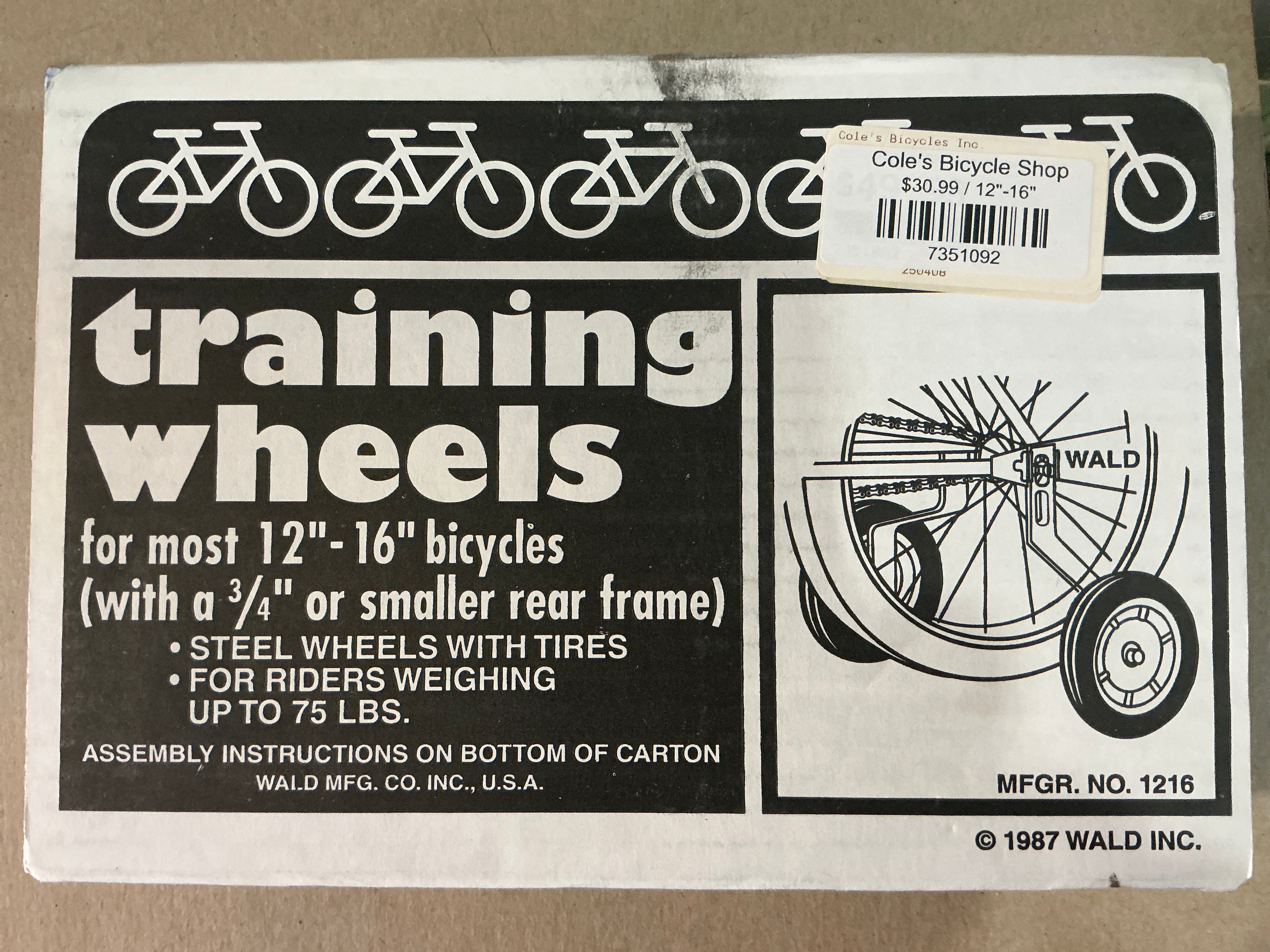 WALD TRAINING WHEELS