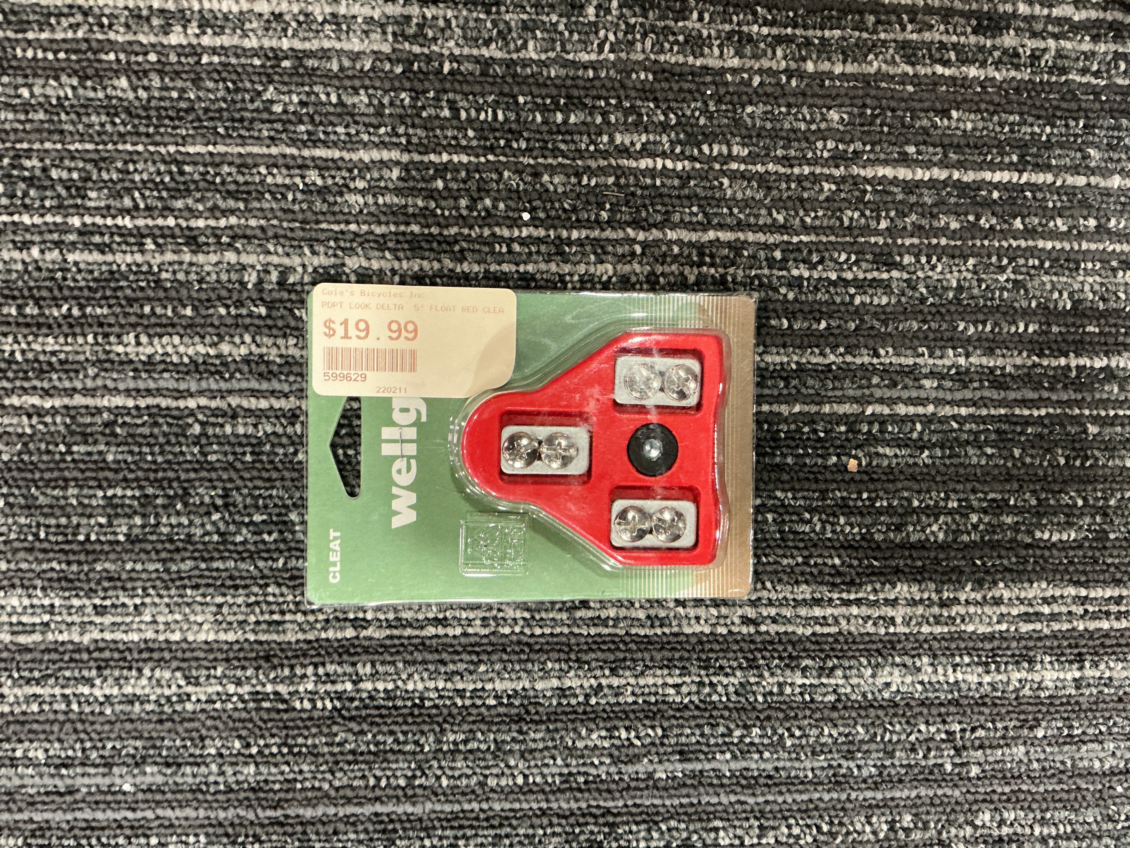 WELLGO PDPT LOOK DELTA 5” FLOAT CLEAT RED