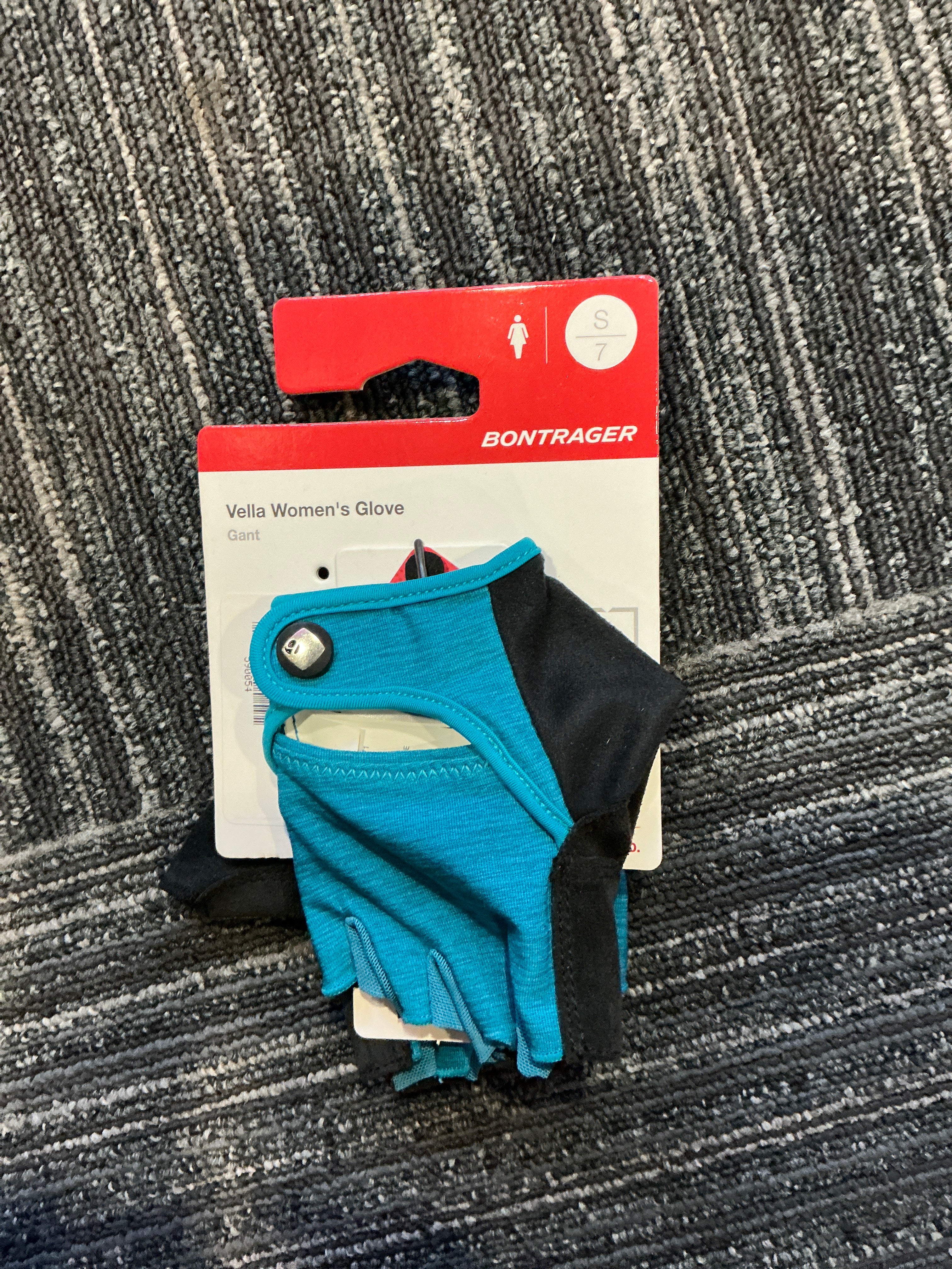 VELLA WOMENS GLOVE SMALL TEAL CYCLING GLOVE
