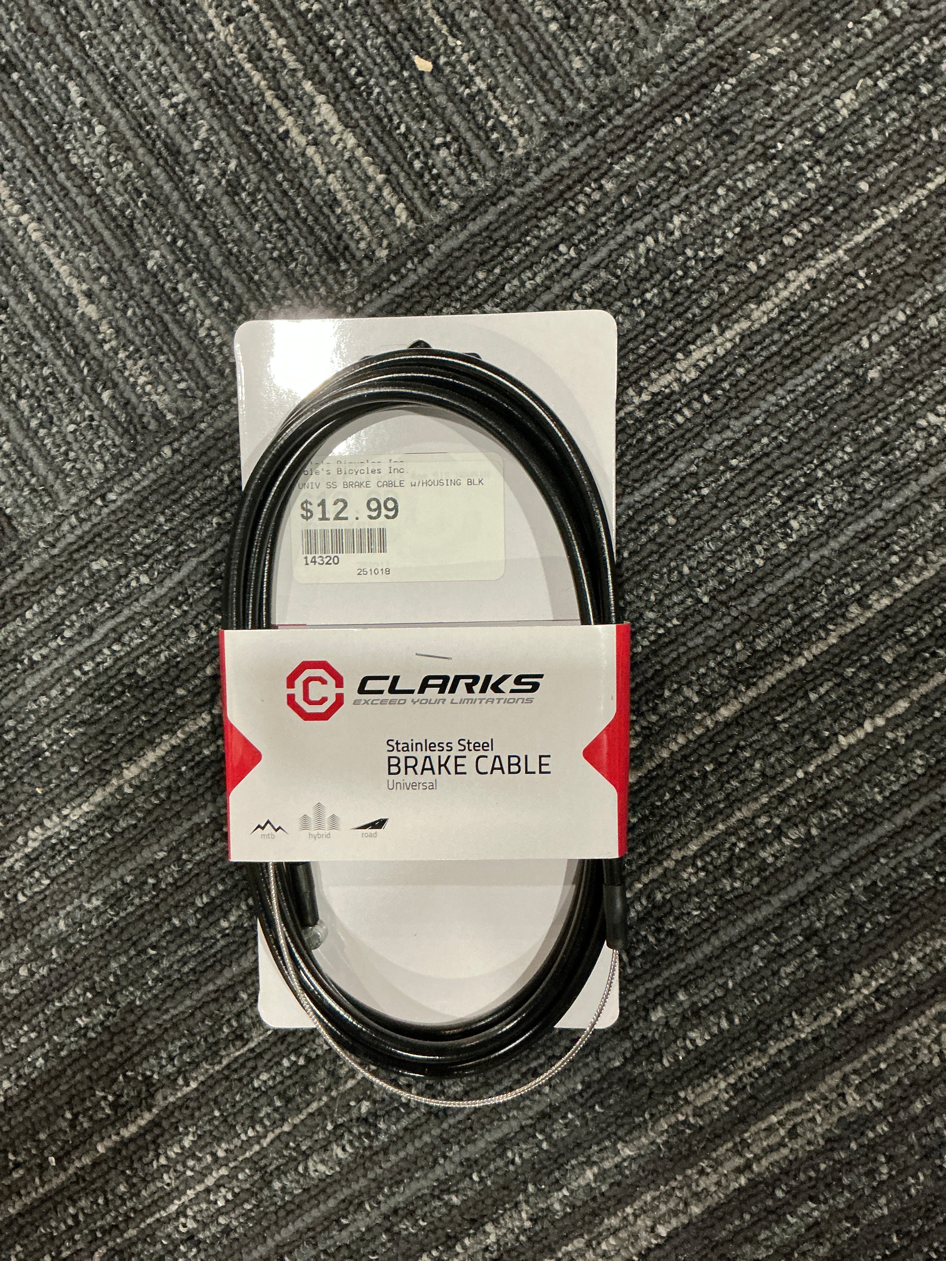 CLARKS STAINLESS STEEL BRAKE CABLE