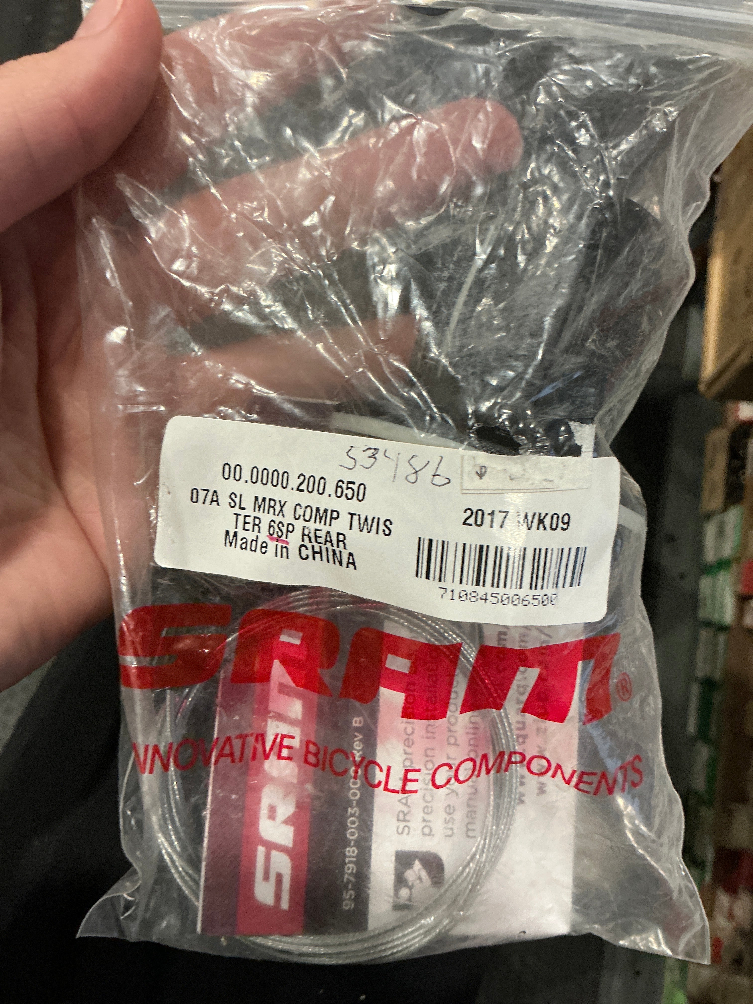 SRAM grip shift rear