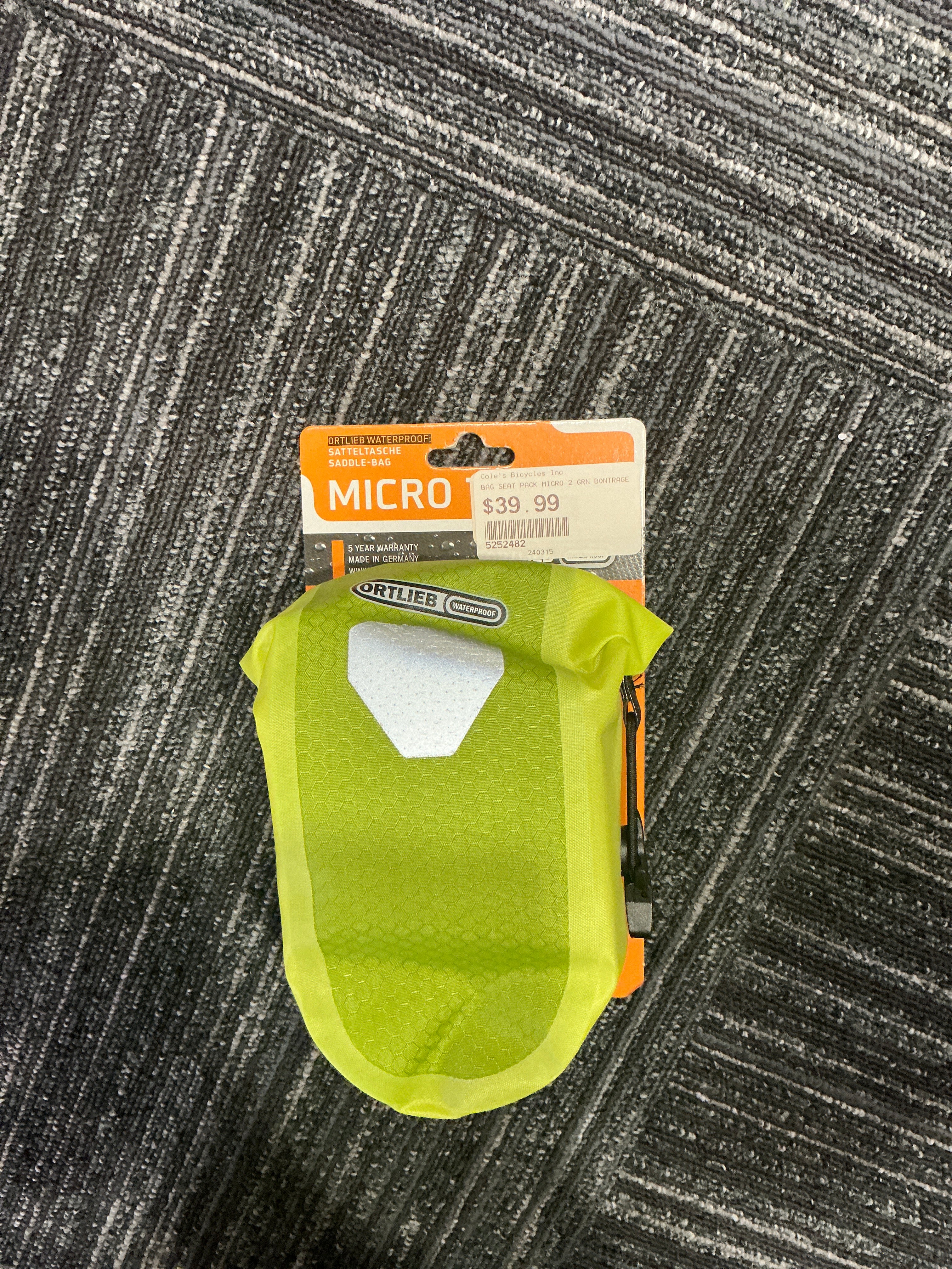 BAG SEAT PACK MICRO 2 GRN BONTRAGER