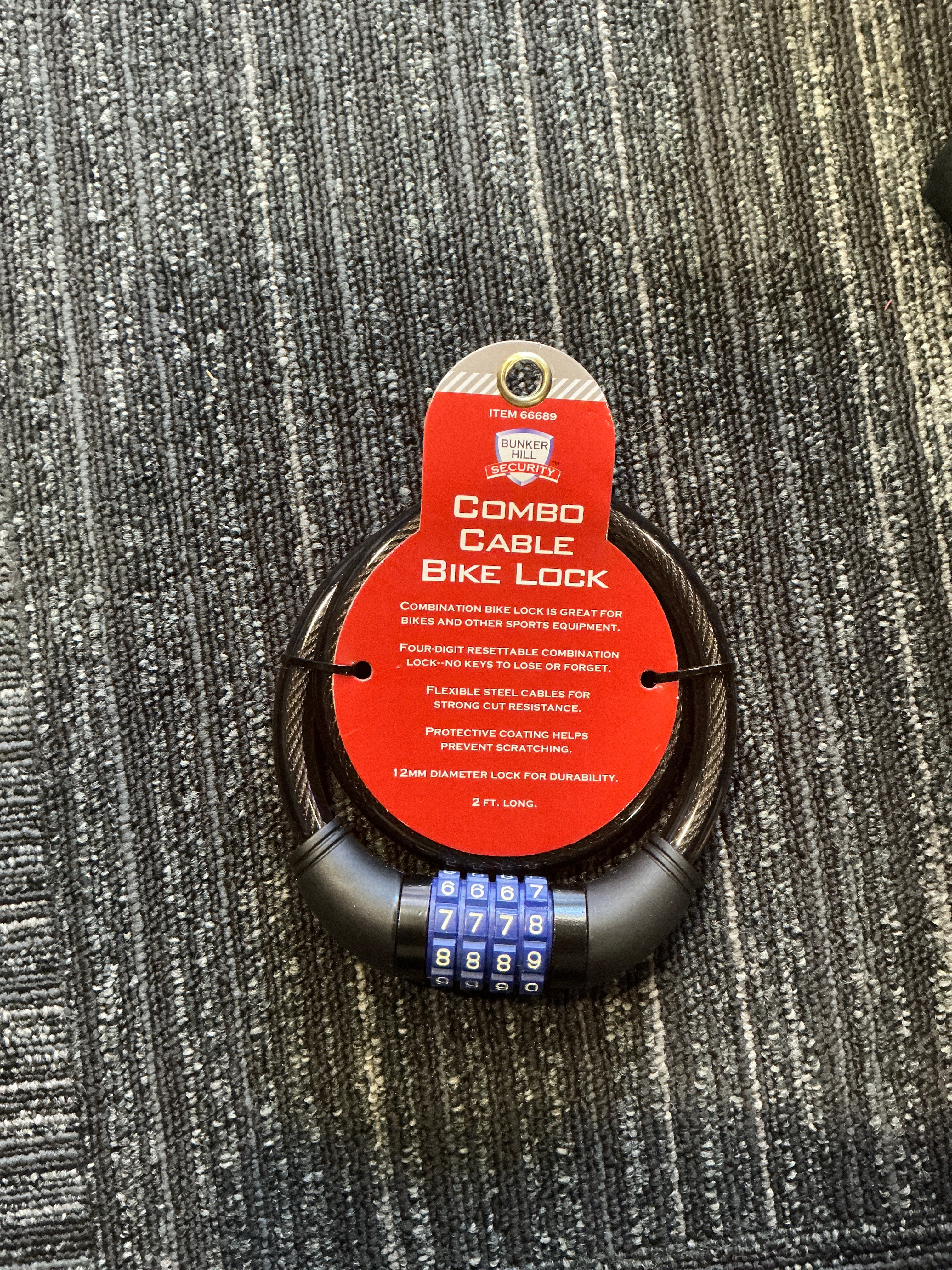 COMBO CABLE BIKE LOCK