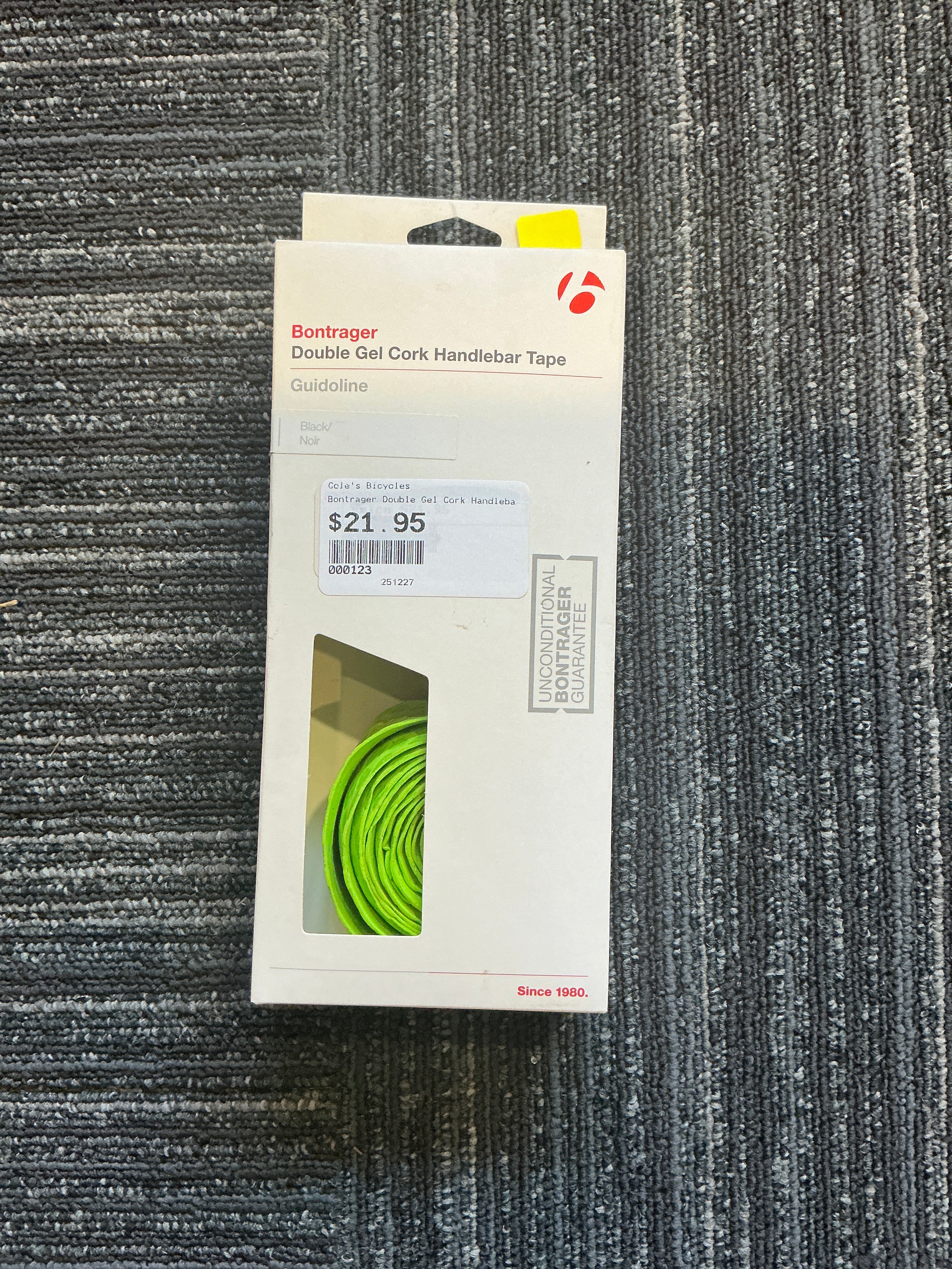 BONTRAGER DOUBLE GEL CORK HANDLEBAR  GREEN