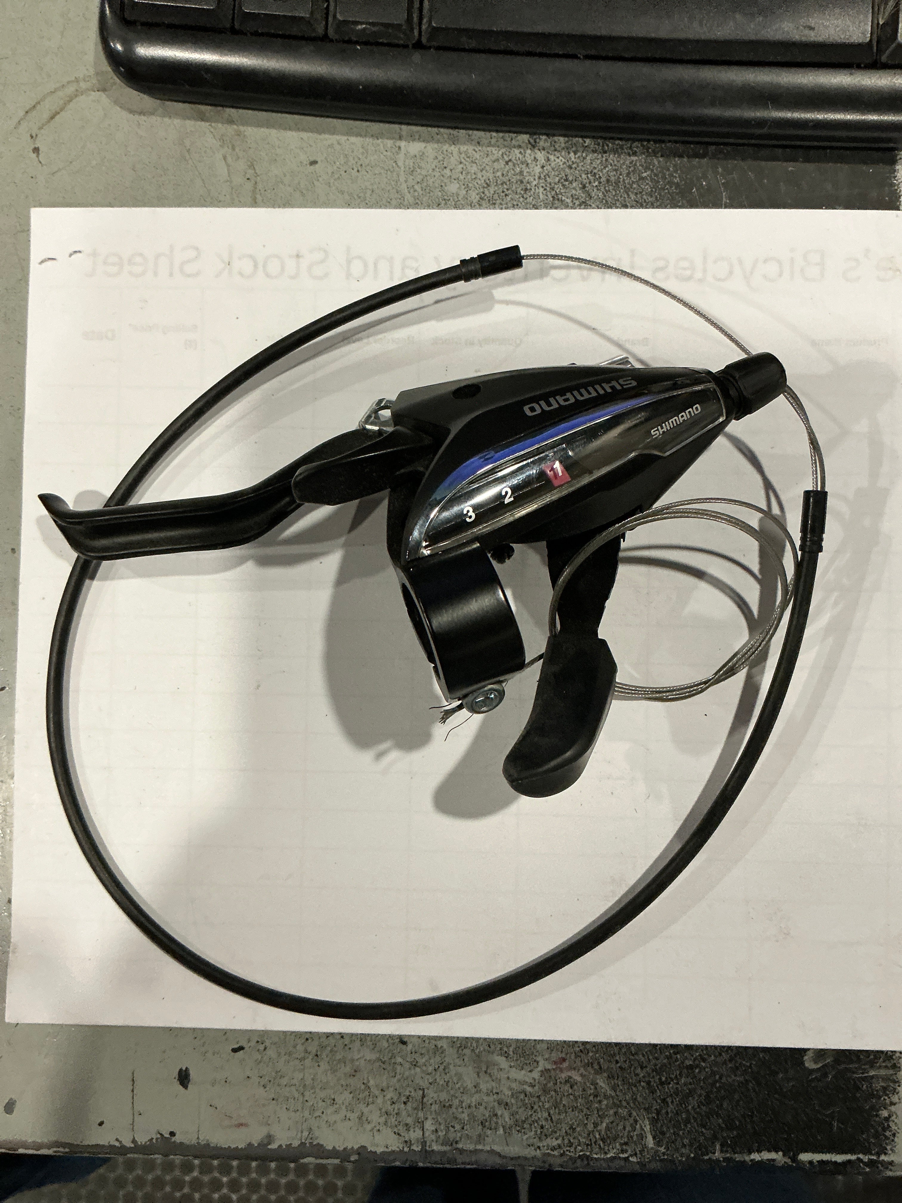 Front Brake Lever and Shifter 3spd