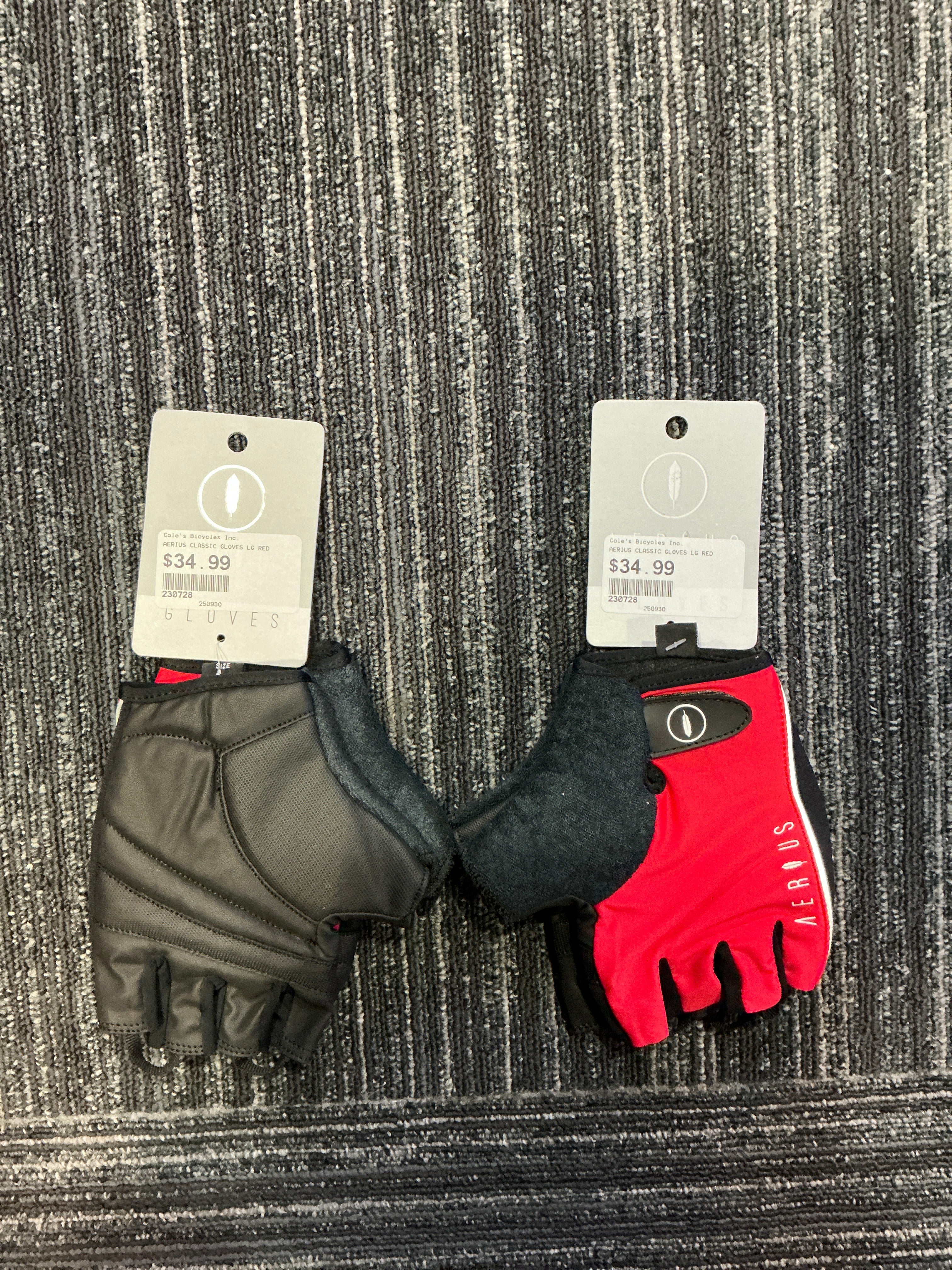 AERIUS CLASSIC GLOVES LARGE RED