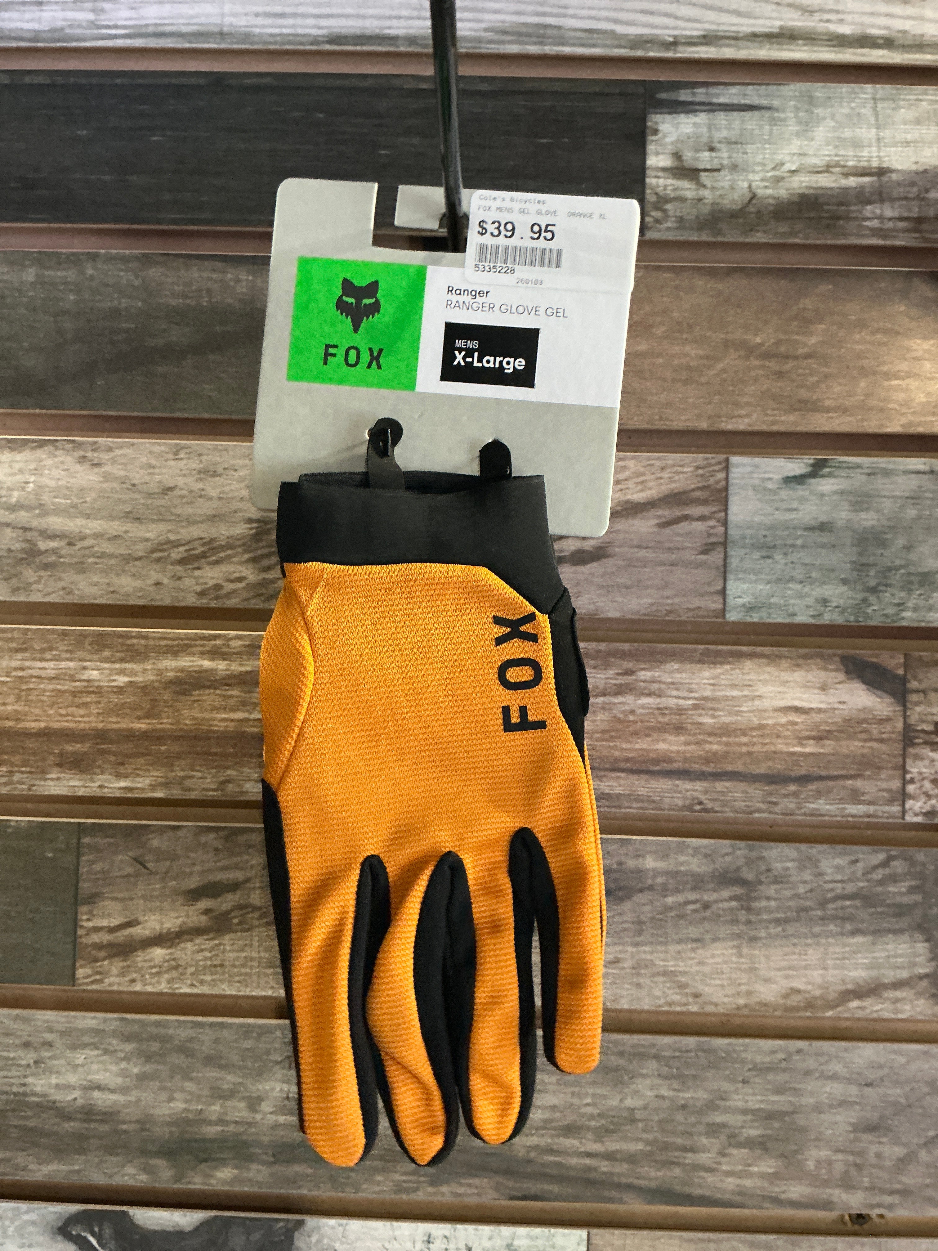 FOX RANGER GLOVE GEL MENS X LARGE