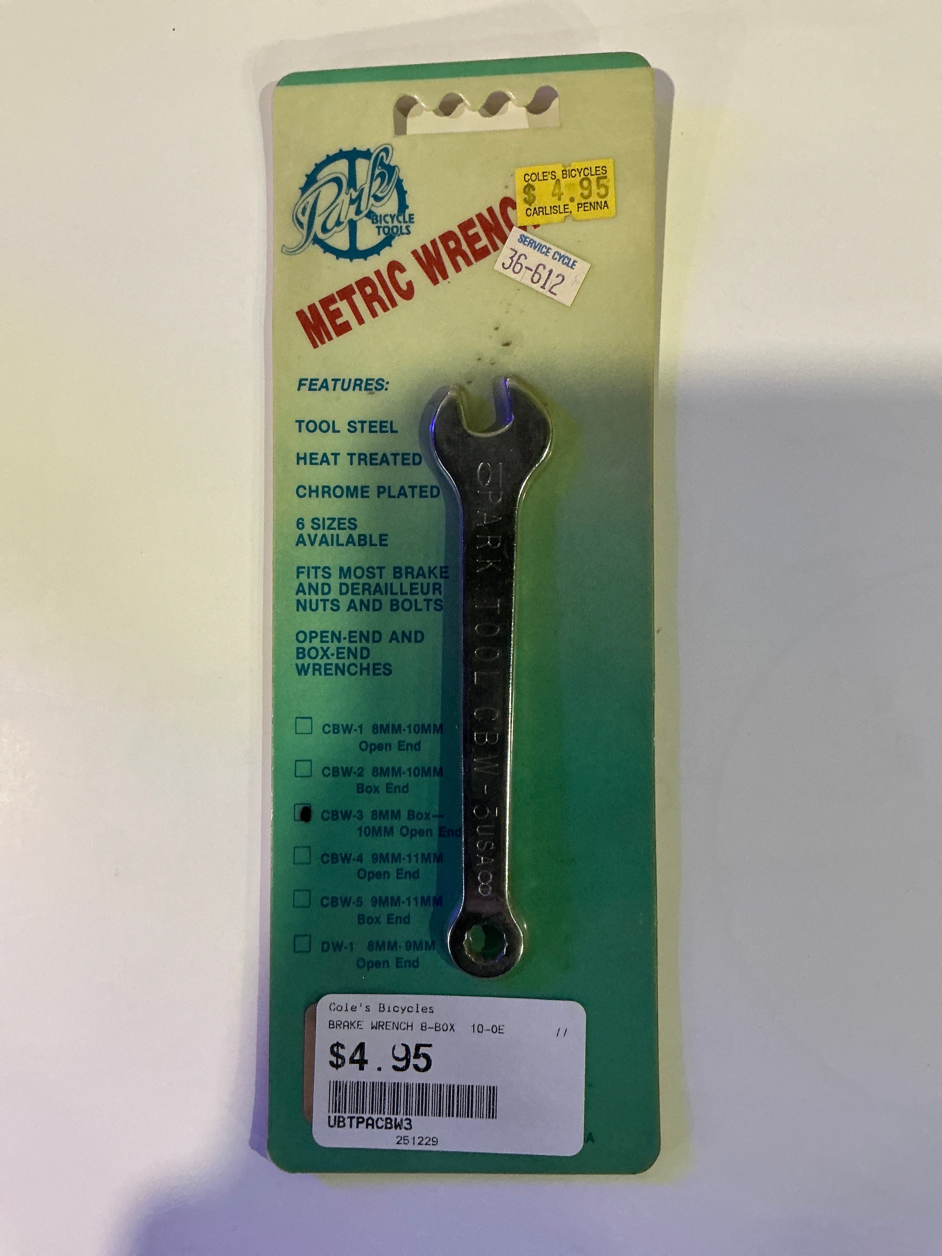 PARK TOOLS BRAKE BO WRENCH