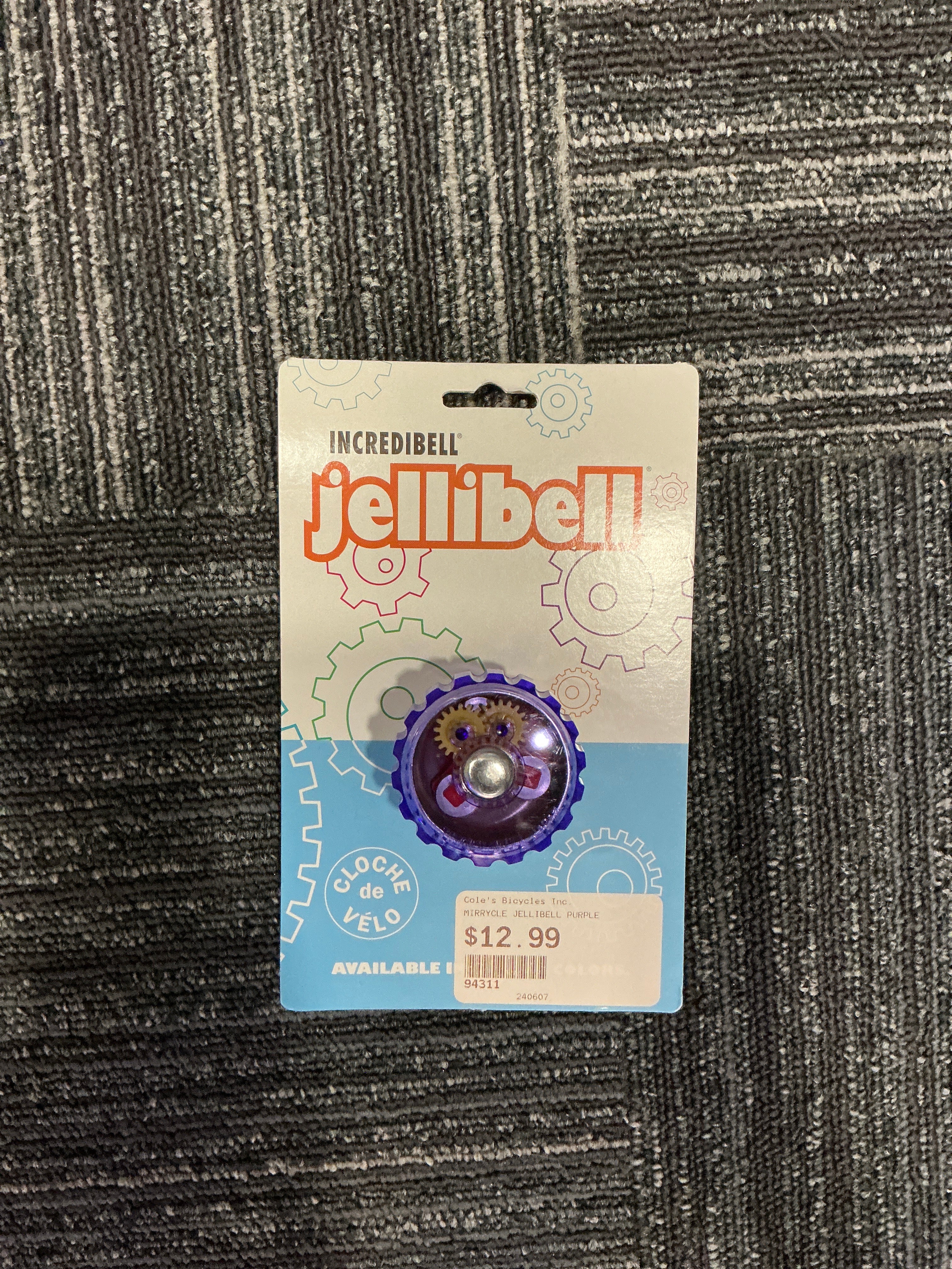 PURPLE JELLIBELL BICYCLE BELL