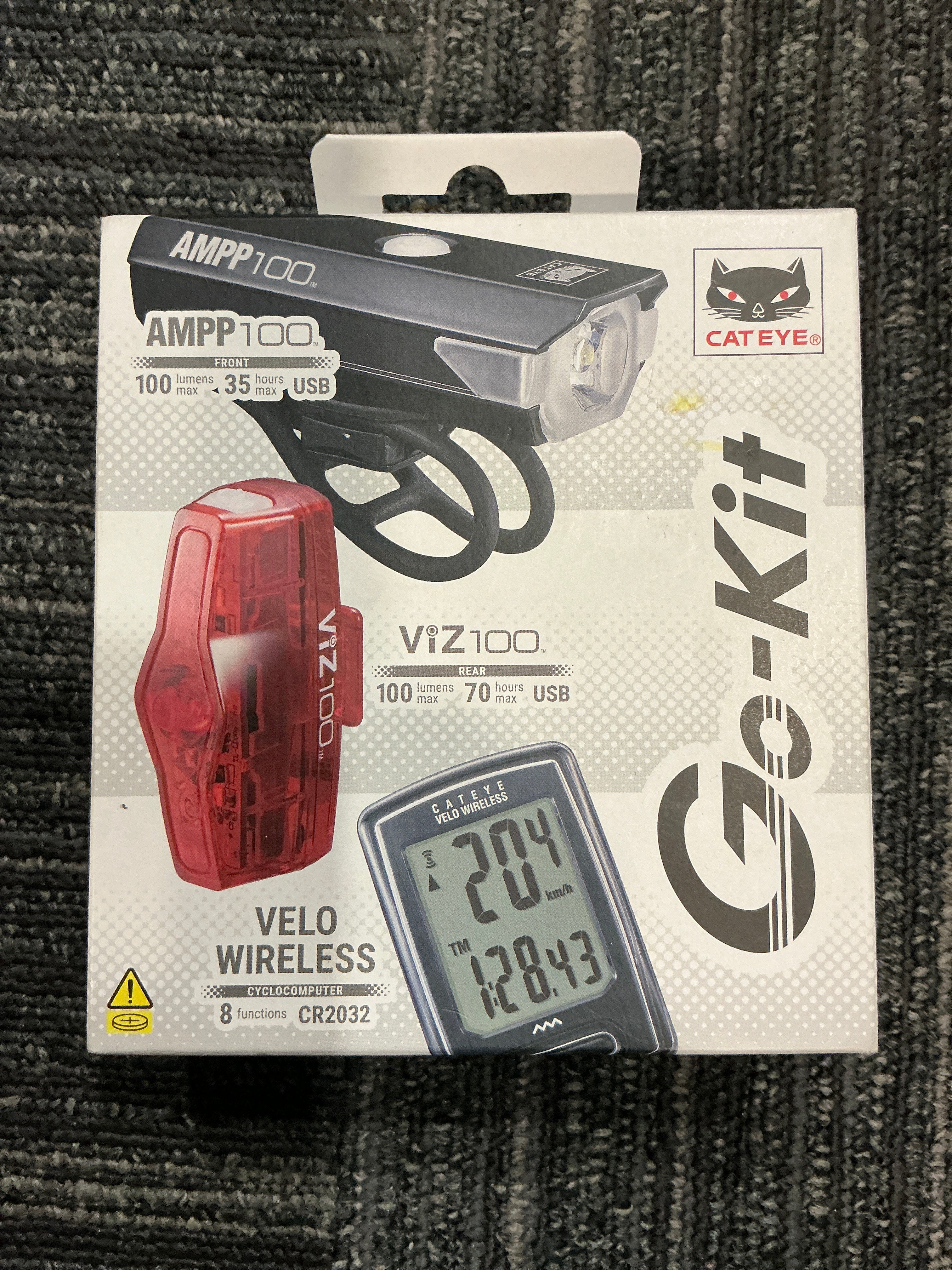 CATEYE BIKE COMPUTER W/LIGHT