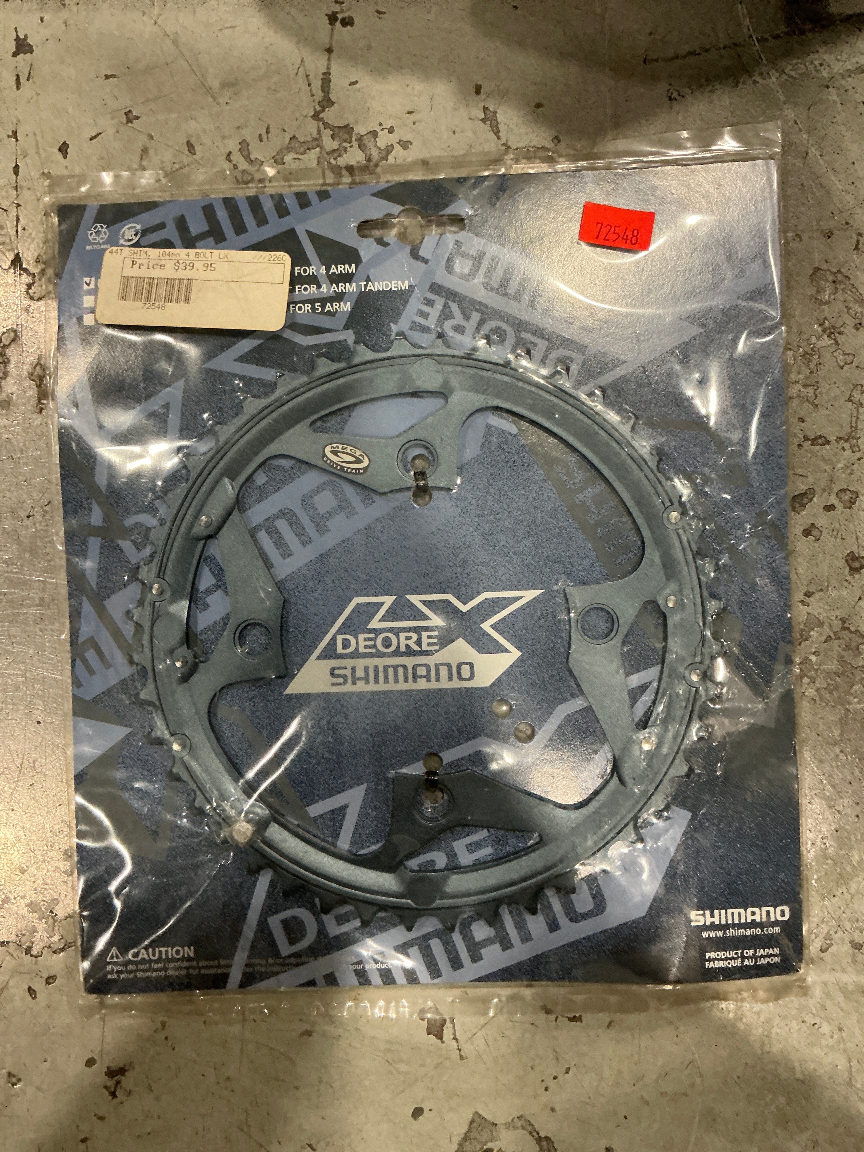 44T Shimano Chainring