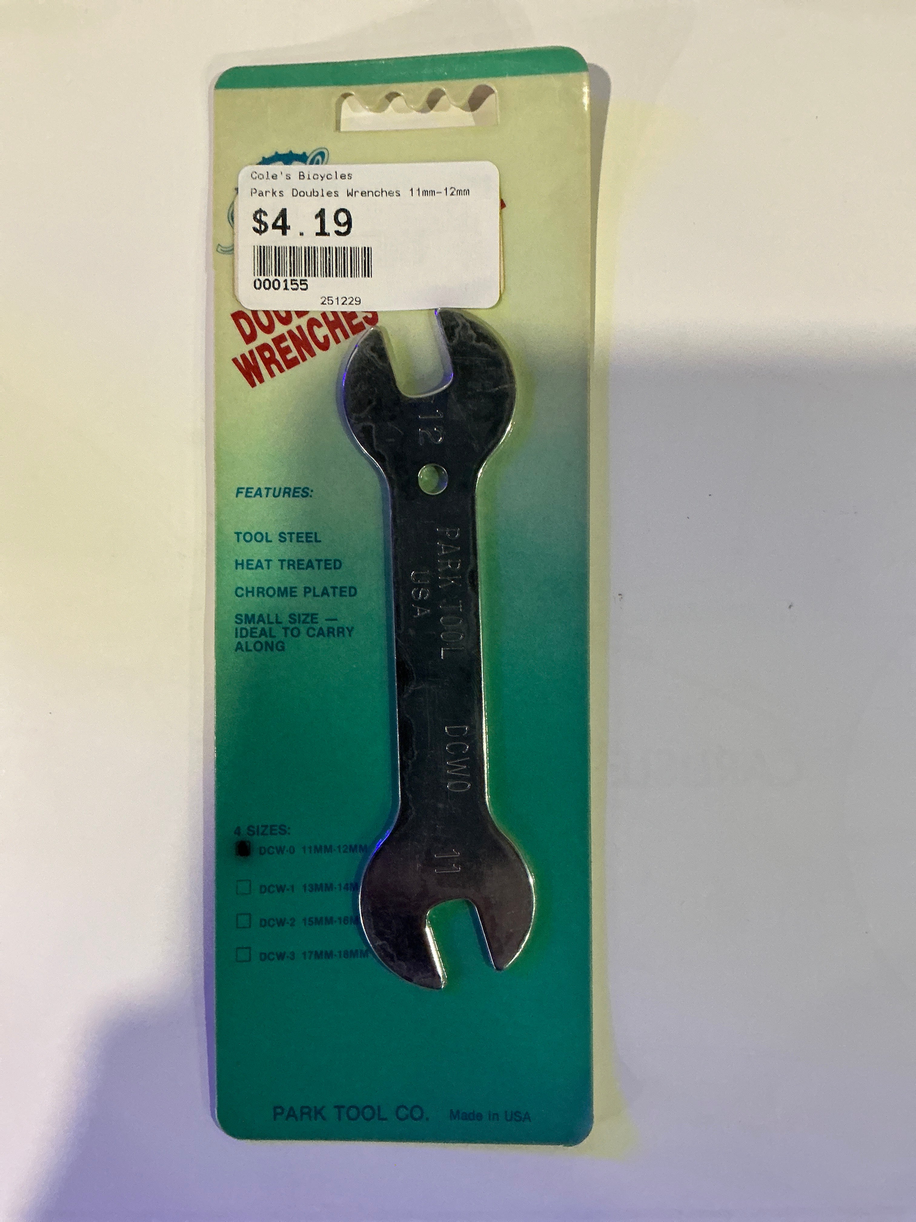 PARK TOOLS DOUBLES WRENCH